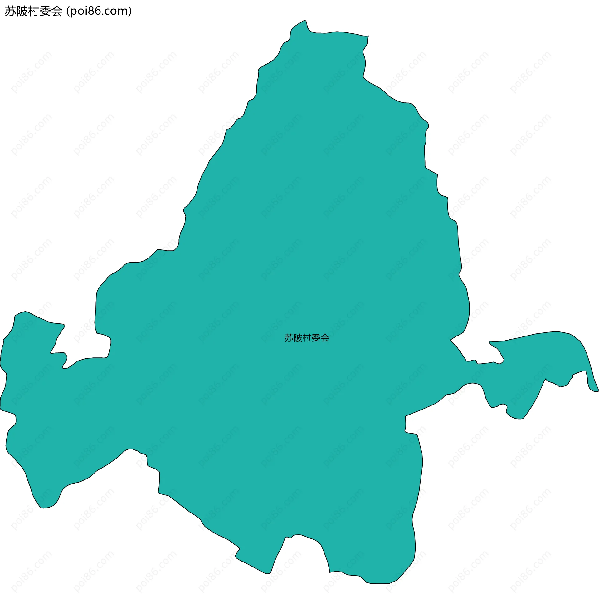 苏陂村委会边界地图