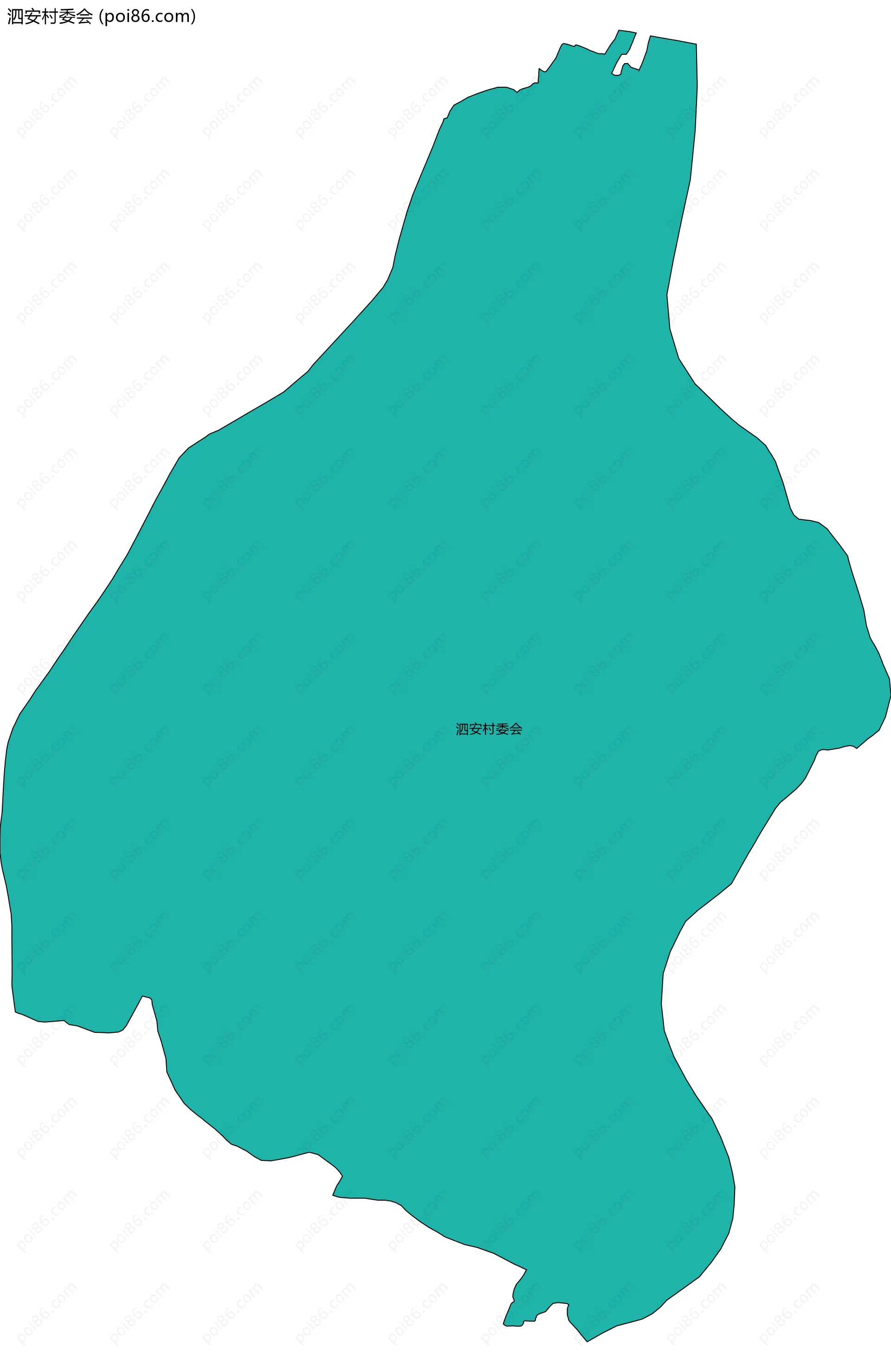 泗安村委会边界地图