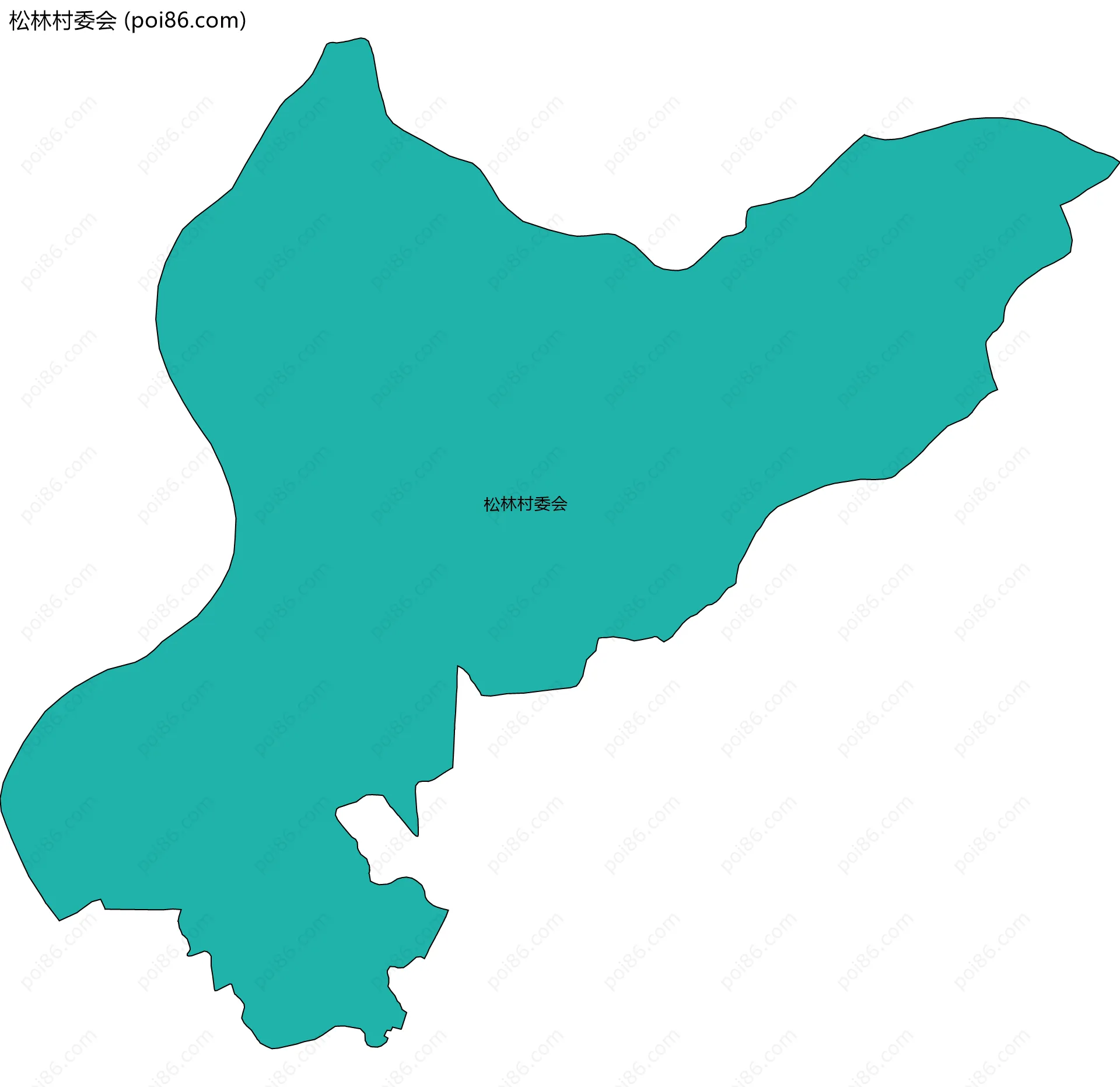 松林村委会边界地图