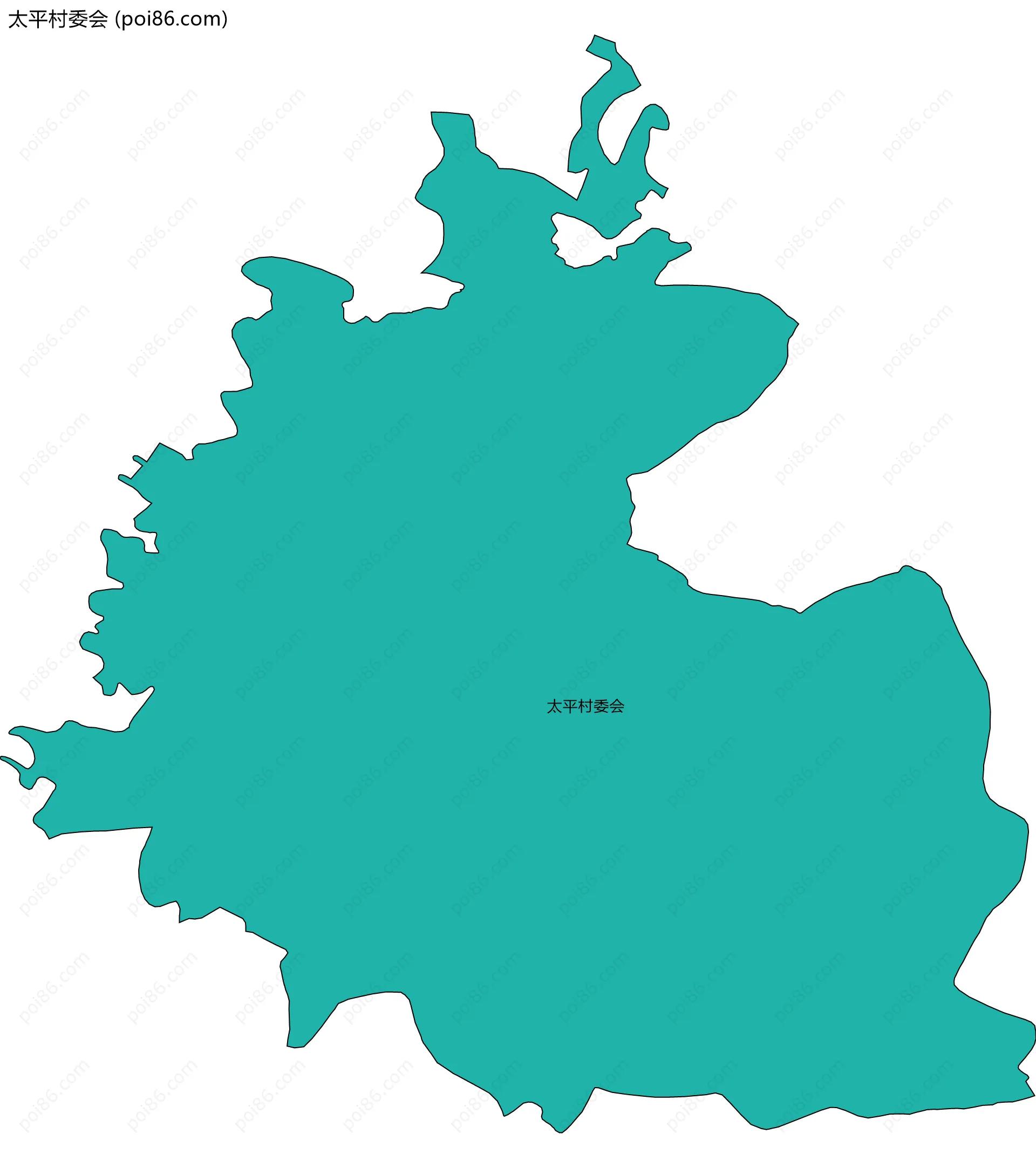 太平村委会边界地图