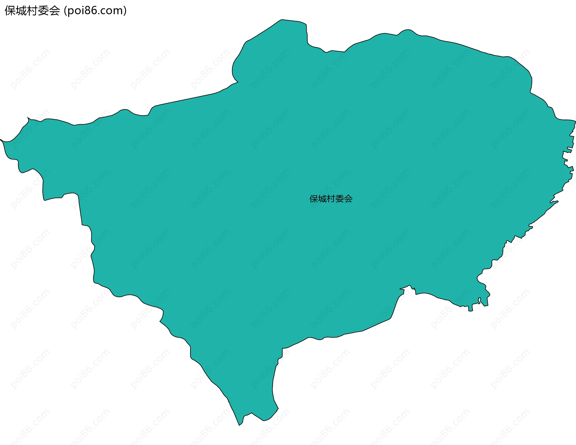 保城村委会边界地图