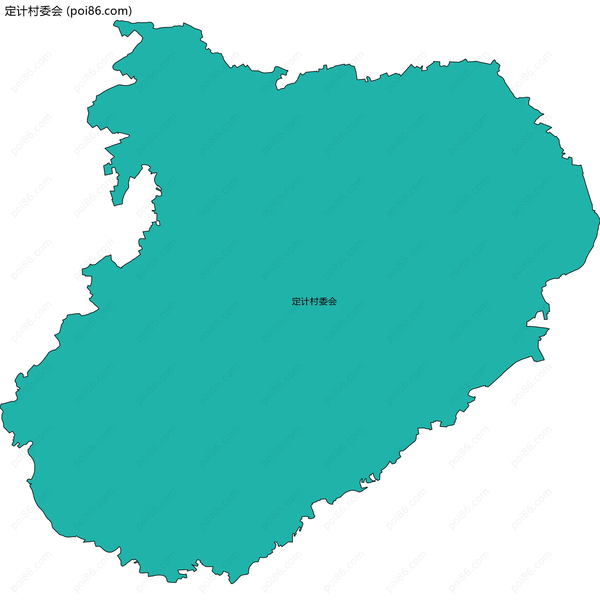 定计村委会边界地图