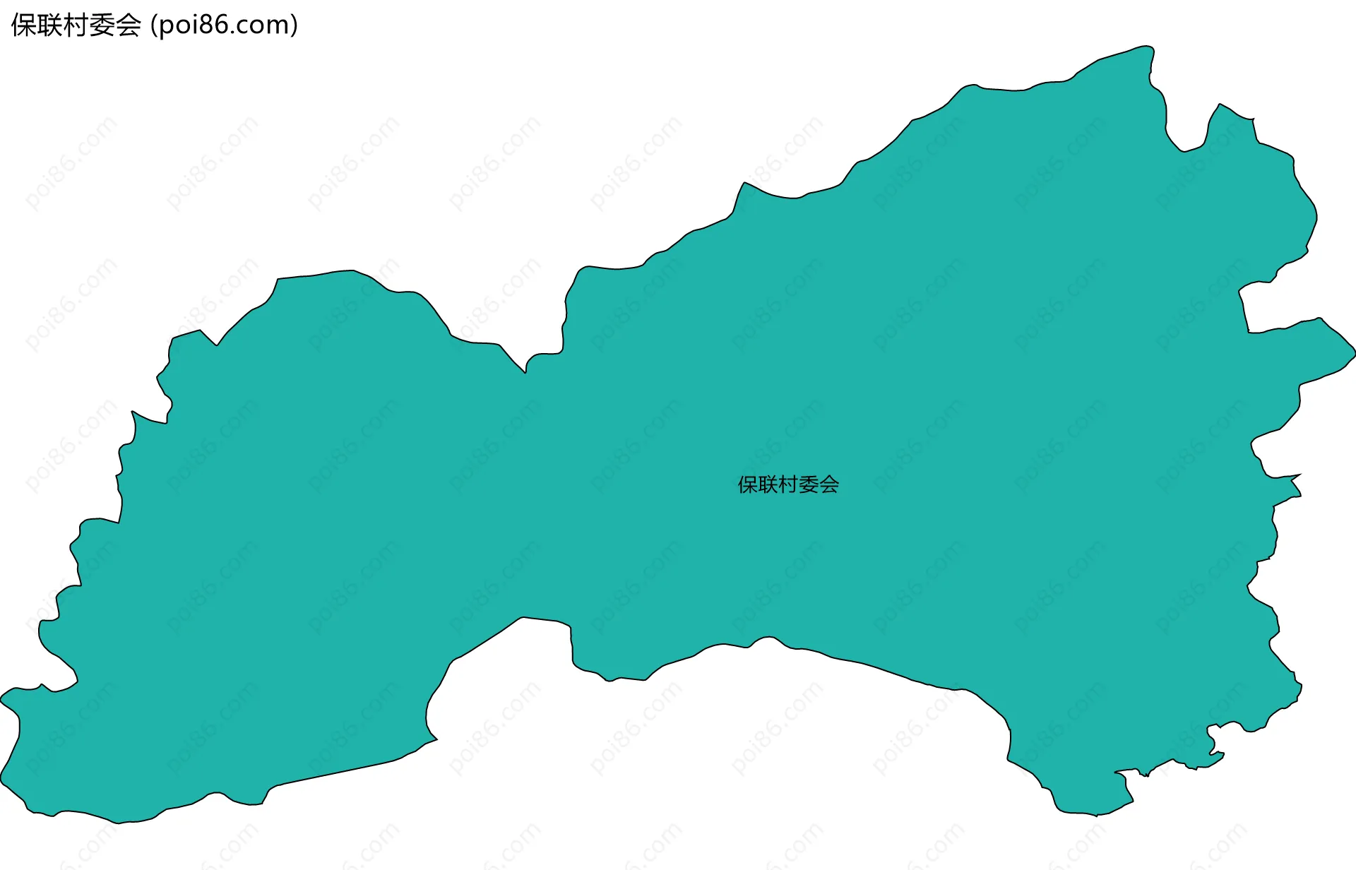 保联村委会边界地图