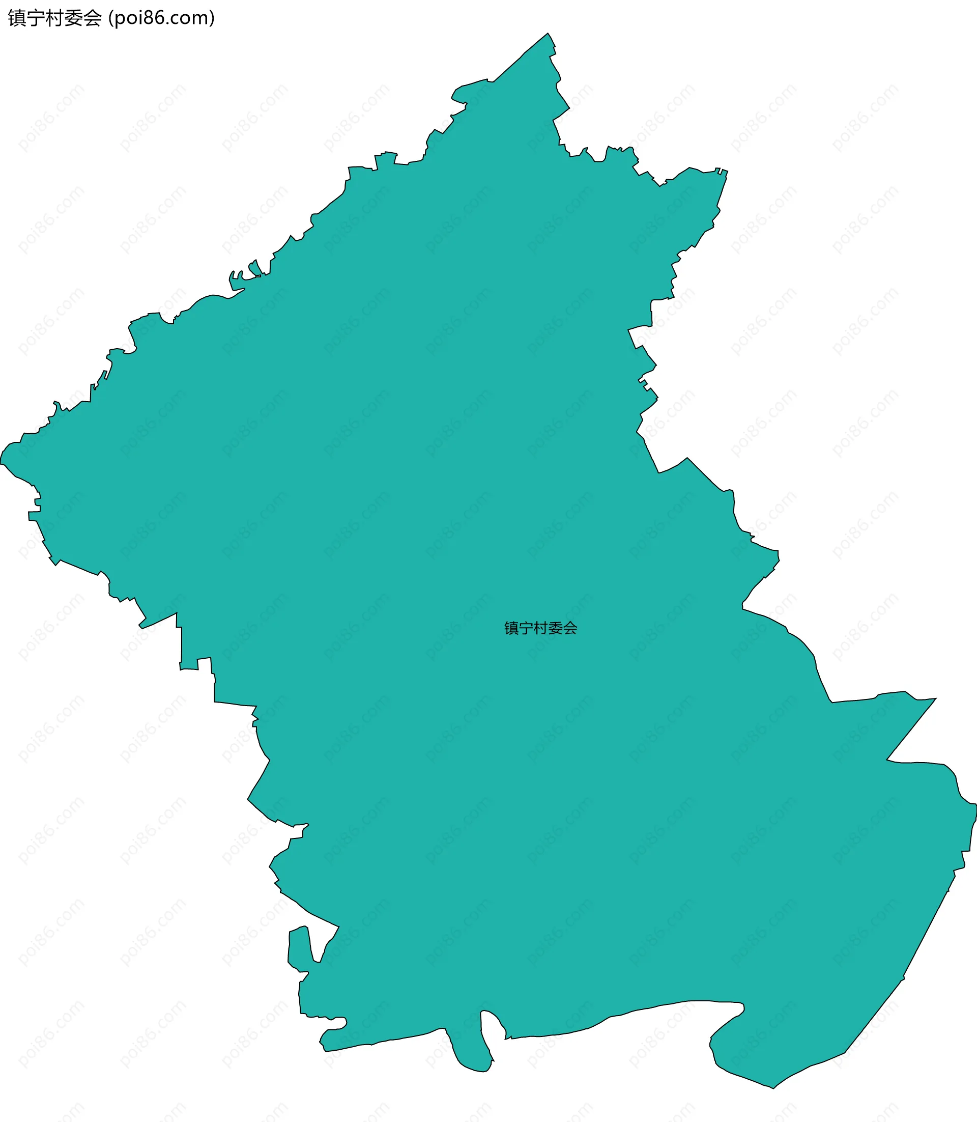 镇宁村委会边界地图