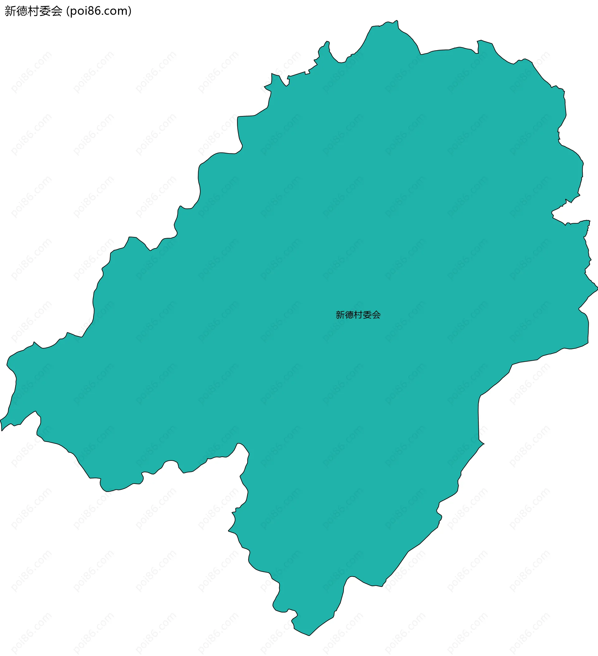 新德村委会边界地图