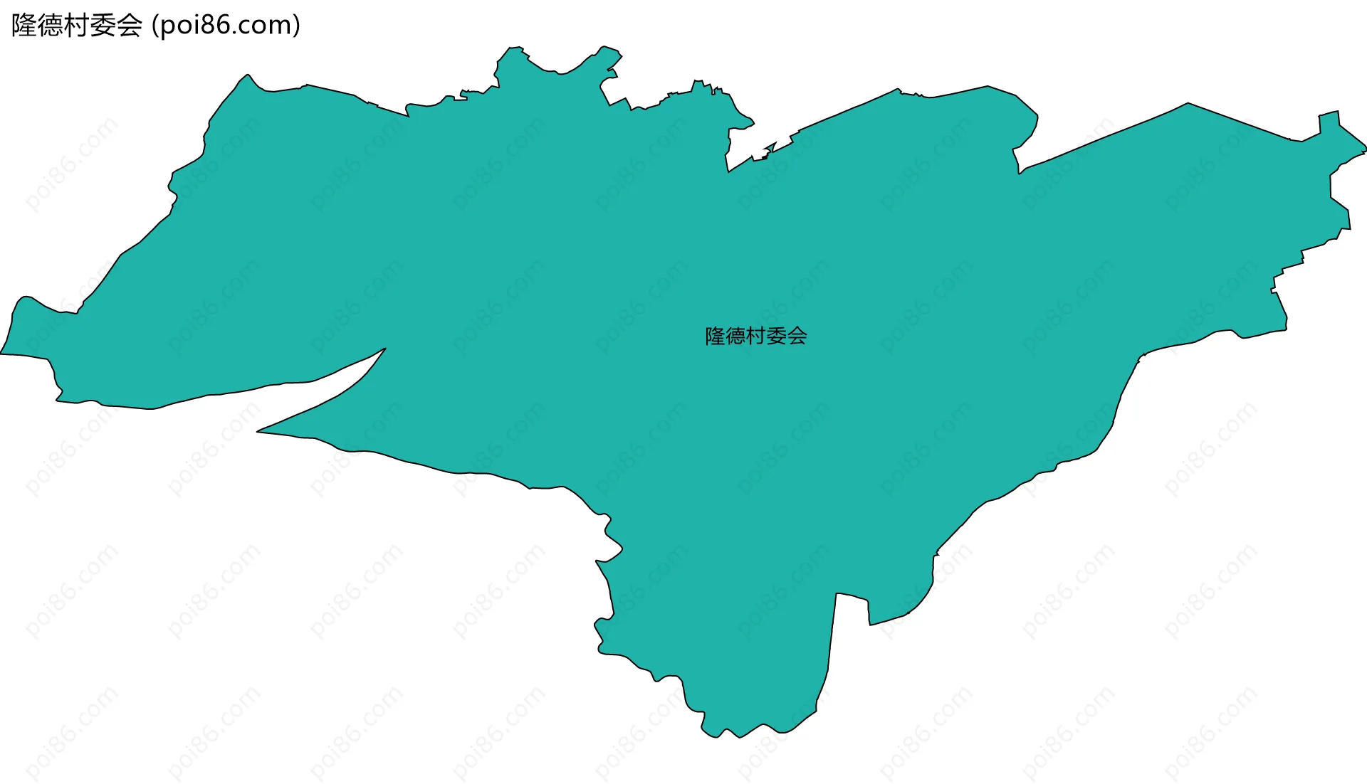 隆德村委会边界地图