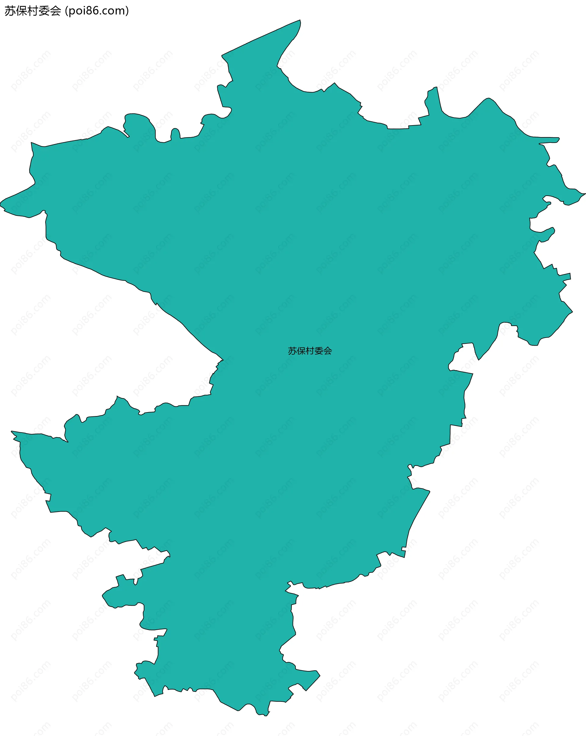 苏保村委会边界地图