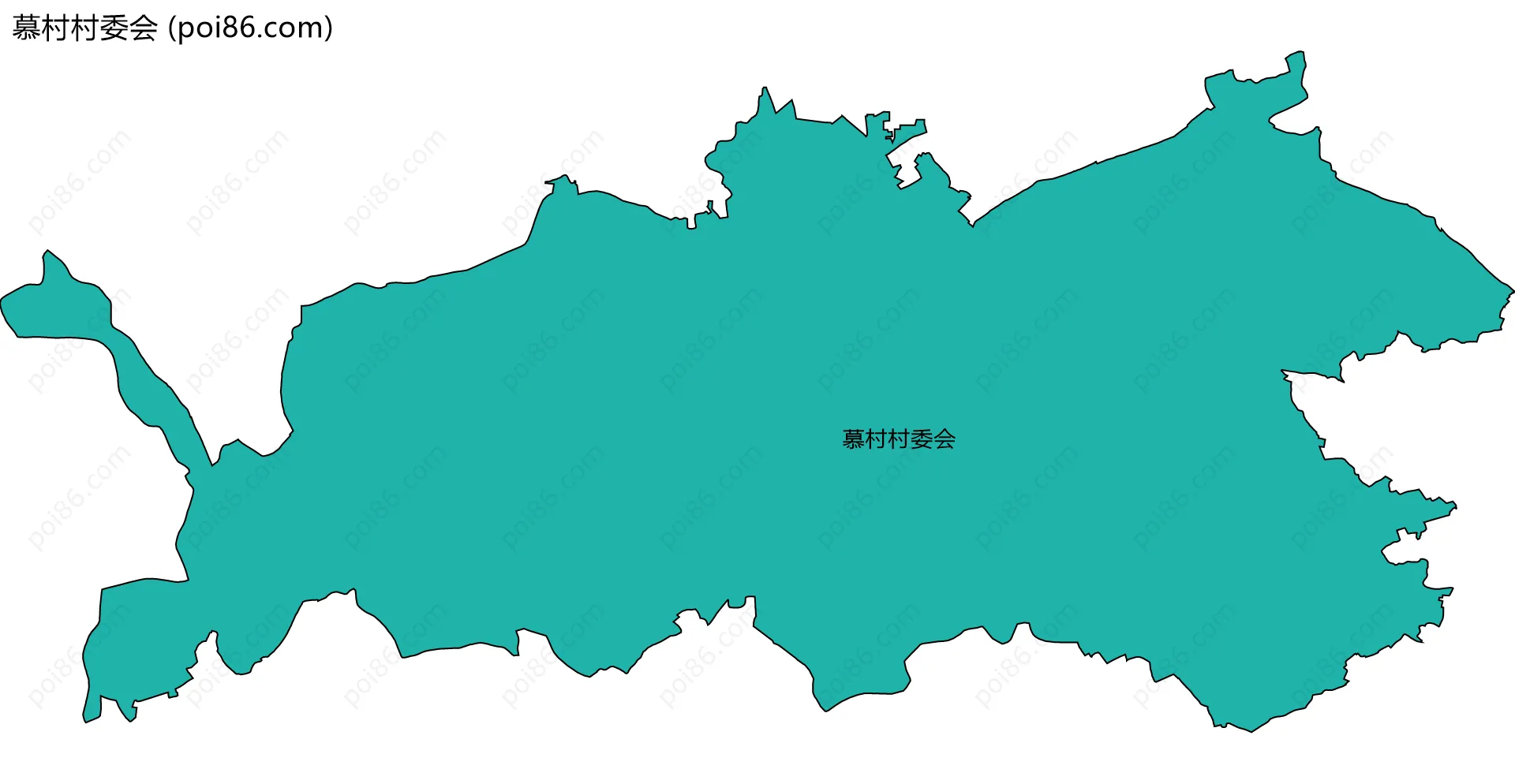 慕村村委会边界地图