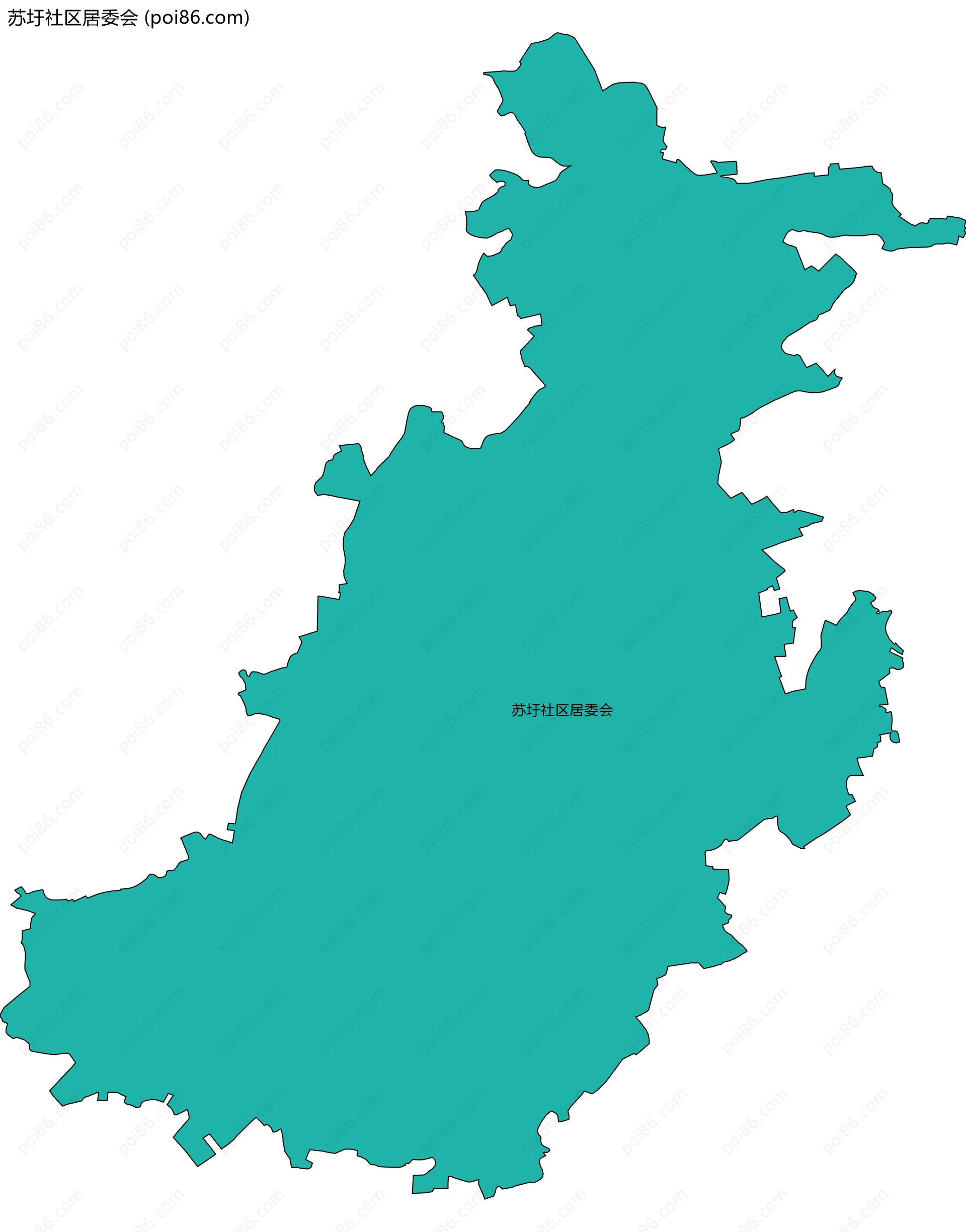 苏圩社区居委会边界地图