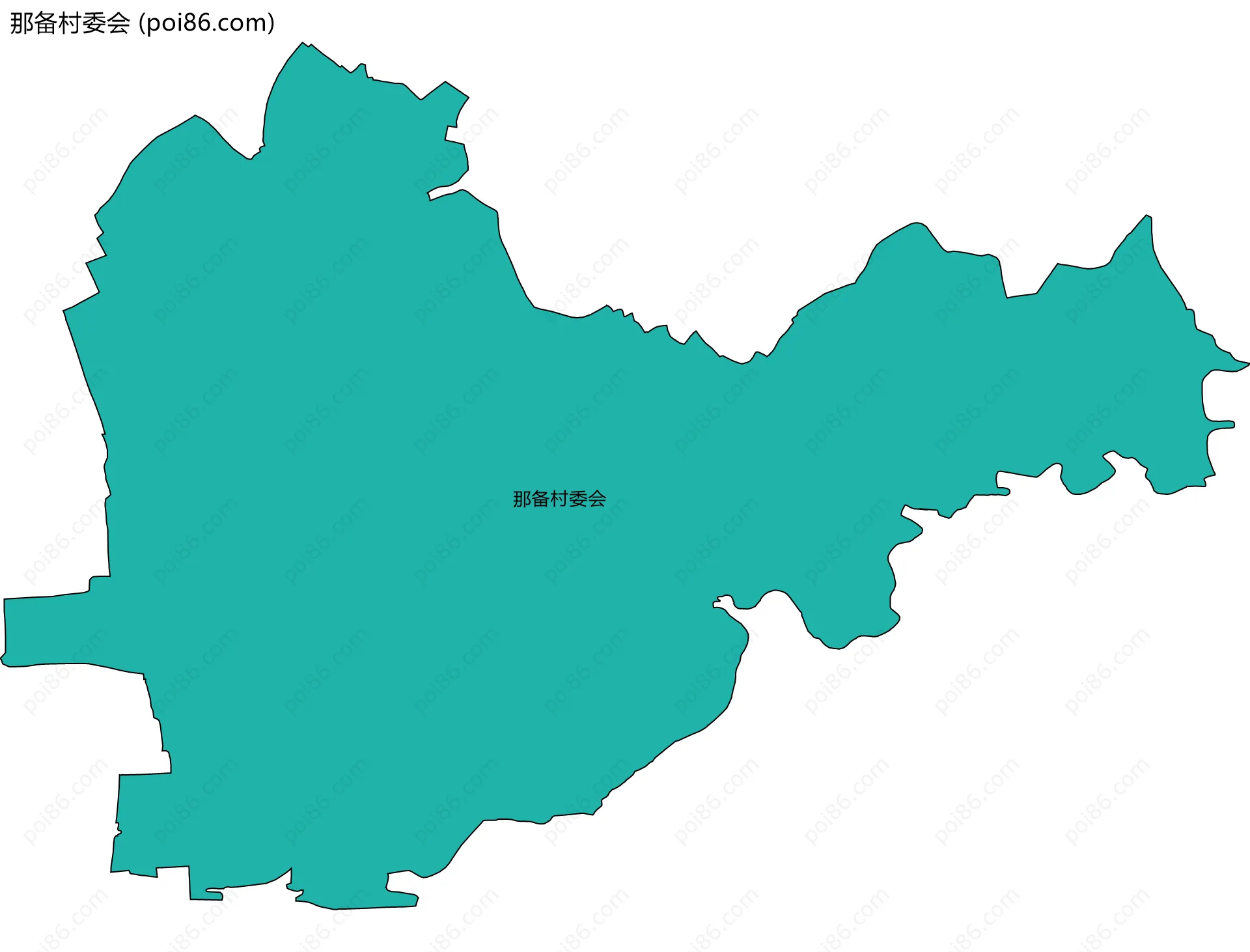 那备村委会边界地图