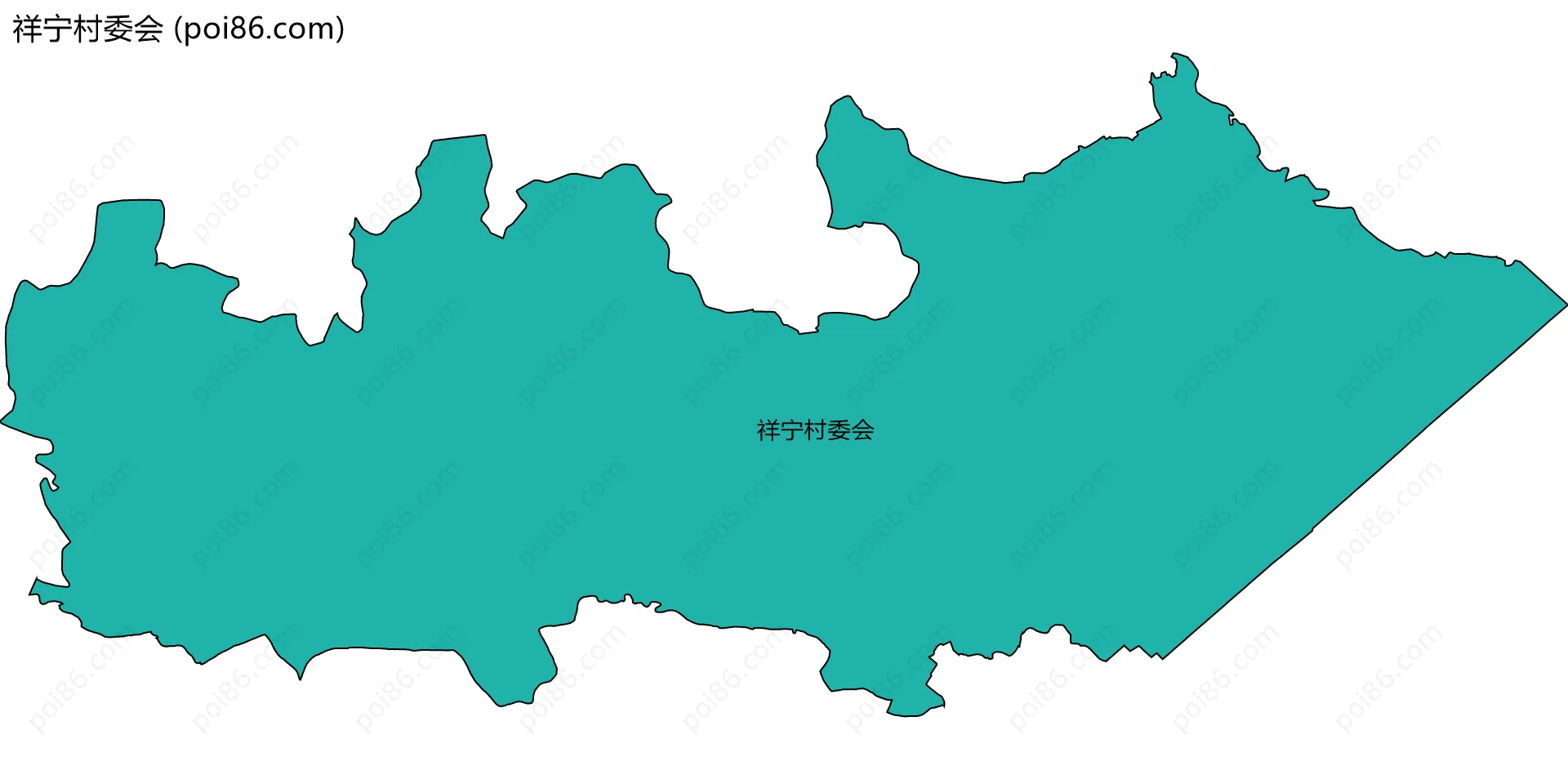 祥宁村委会边界地图