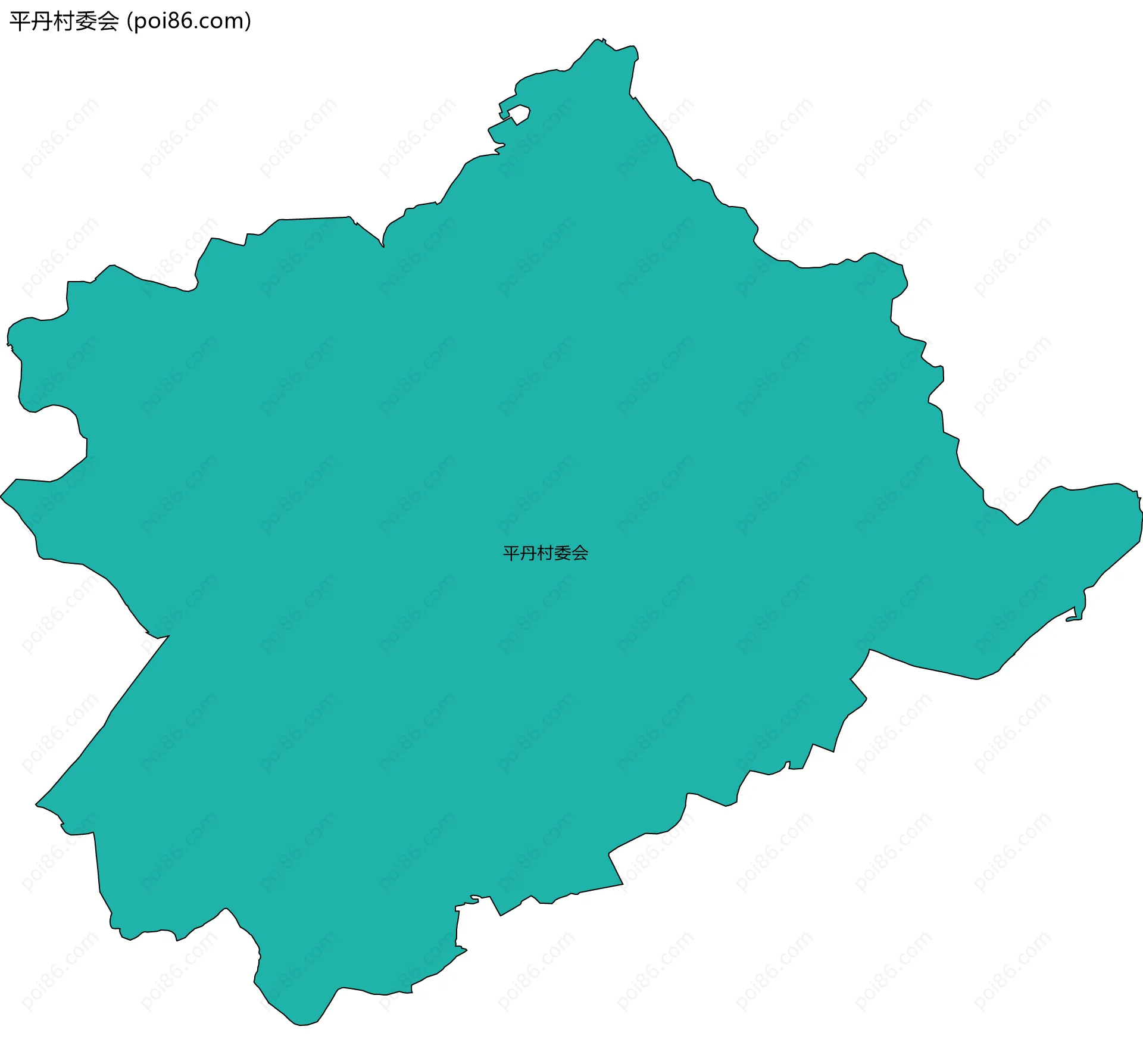 平丹村委会边界地图