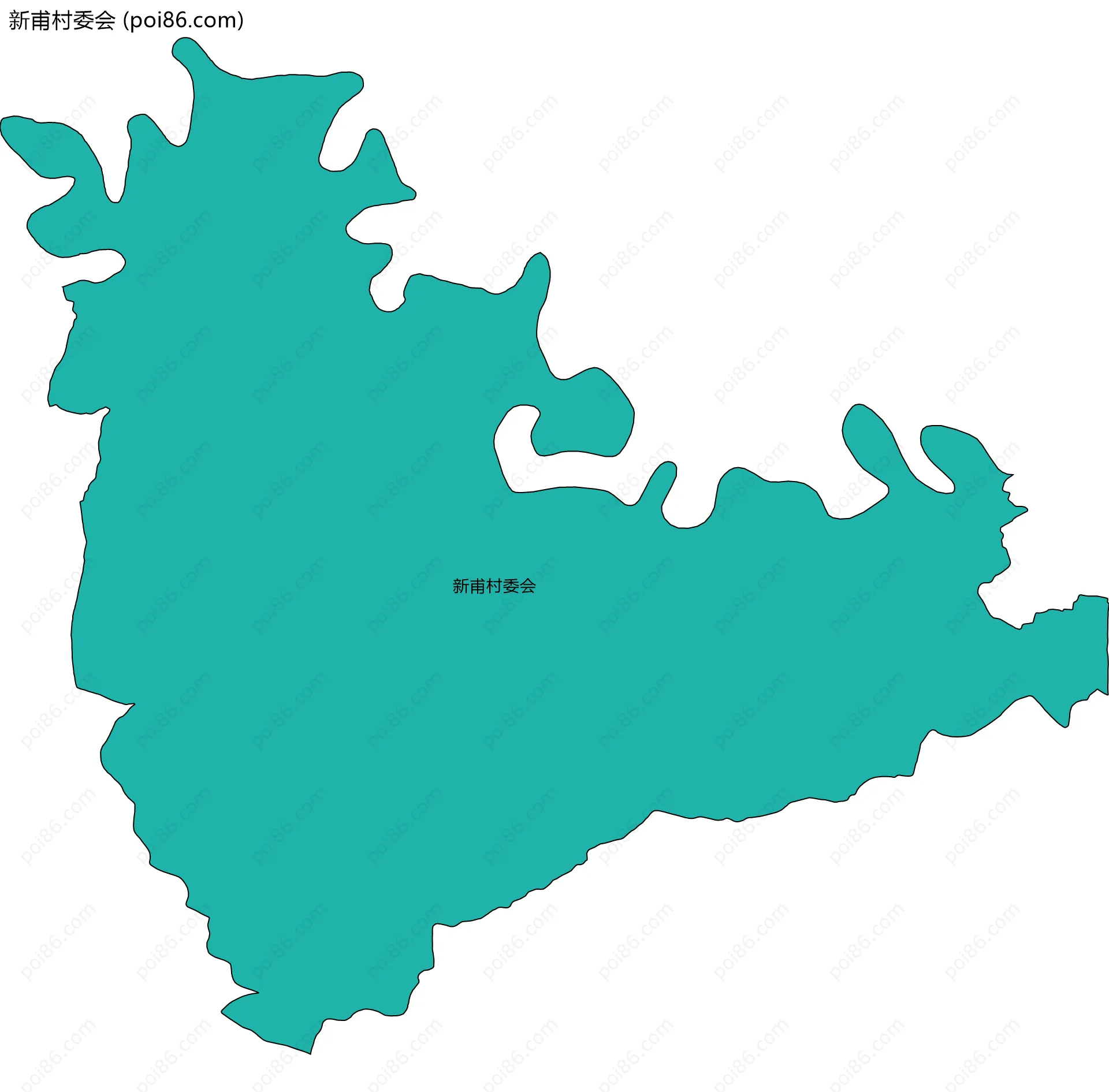 新甫村委会边界地图