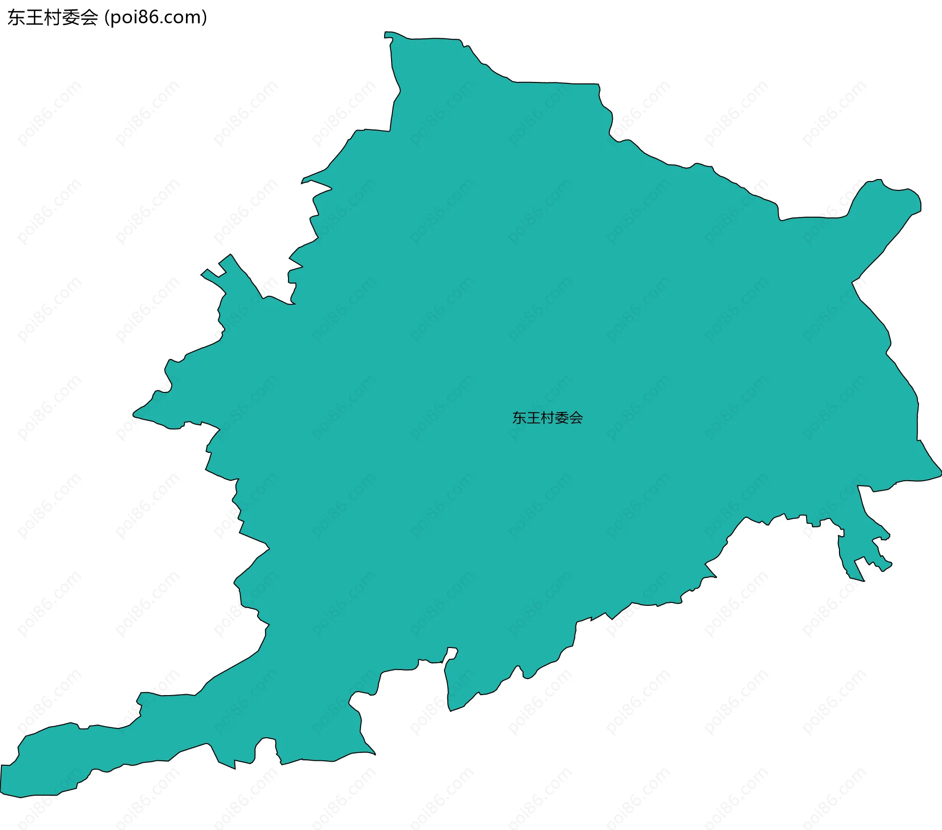 东王村委会边界地图