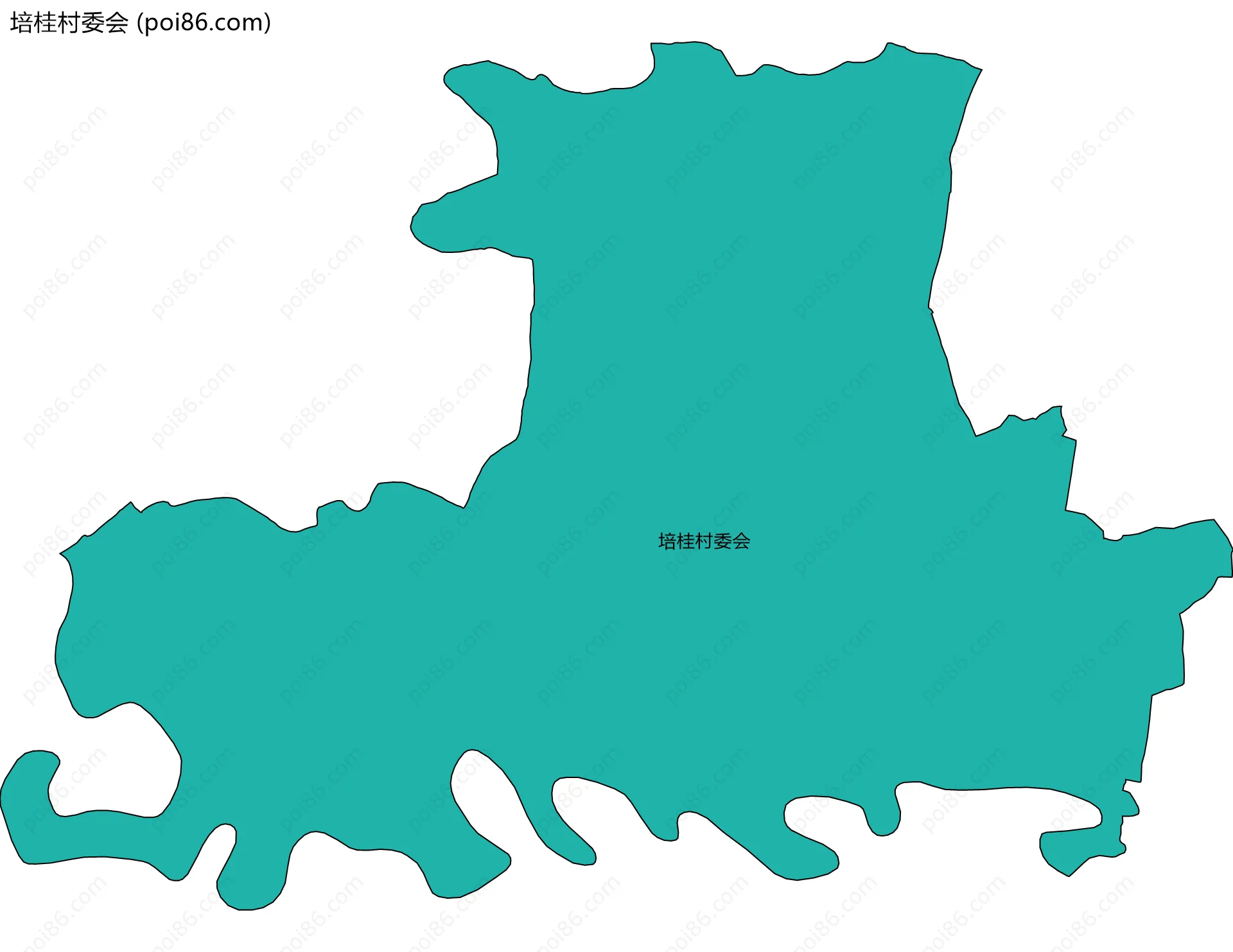 培桂村委会边界地图
