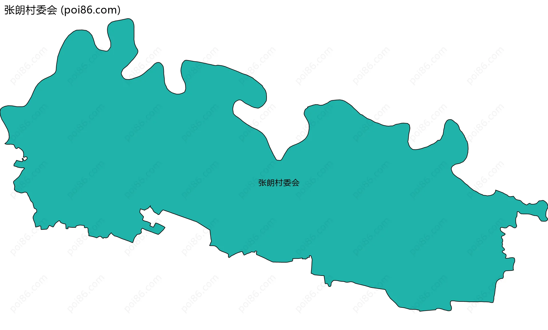 张朗村委会边界地图