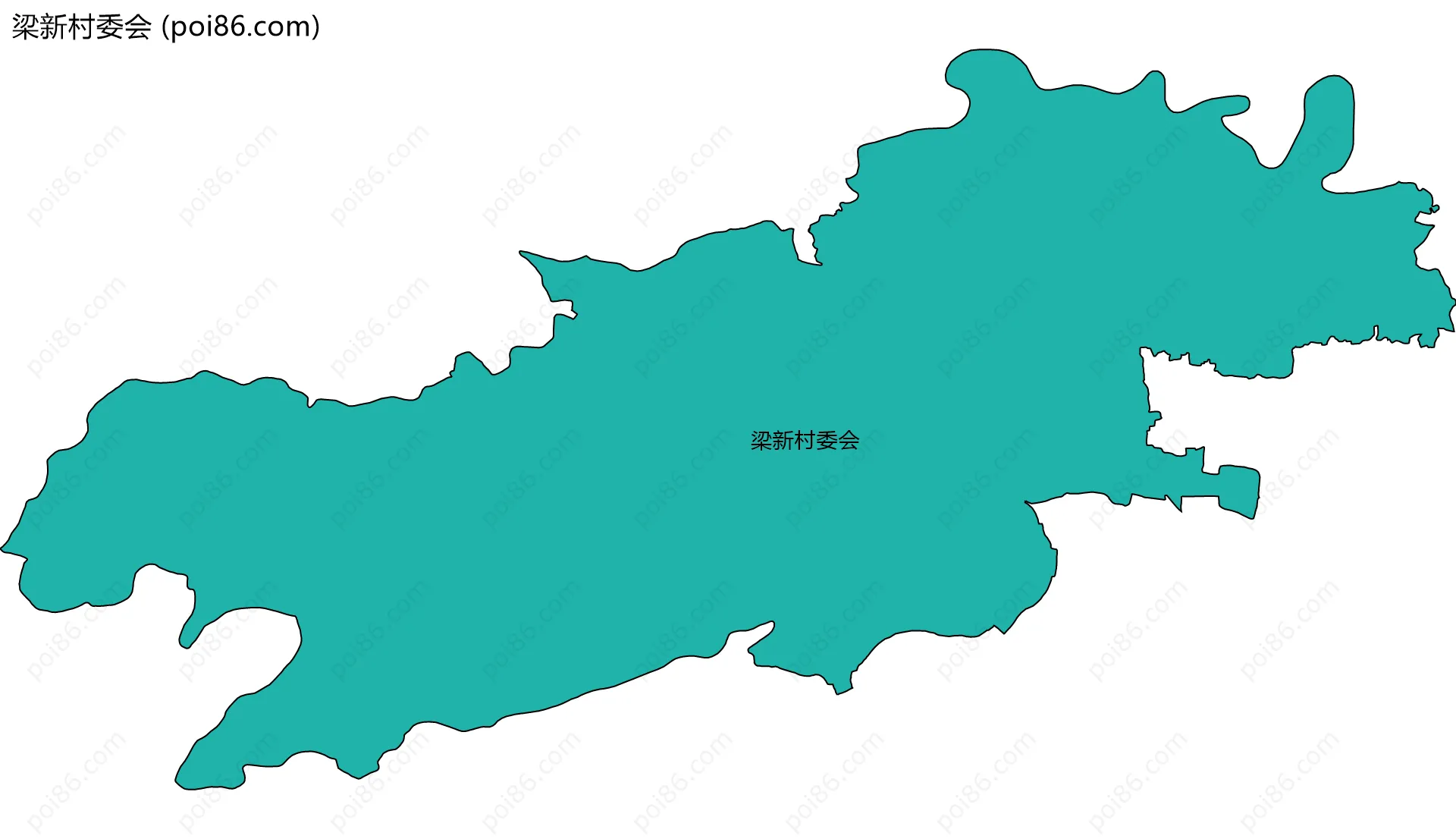 梁新村委会边界地图