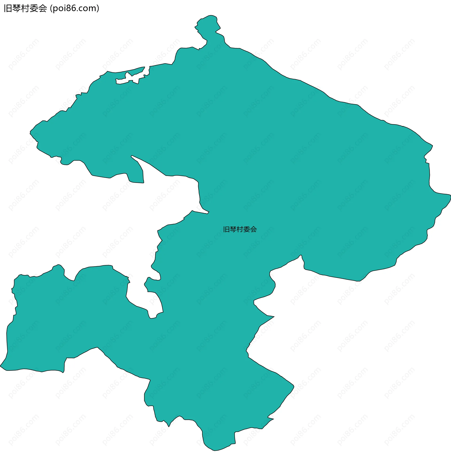 旧琴村委会边界地图
