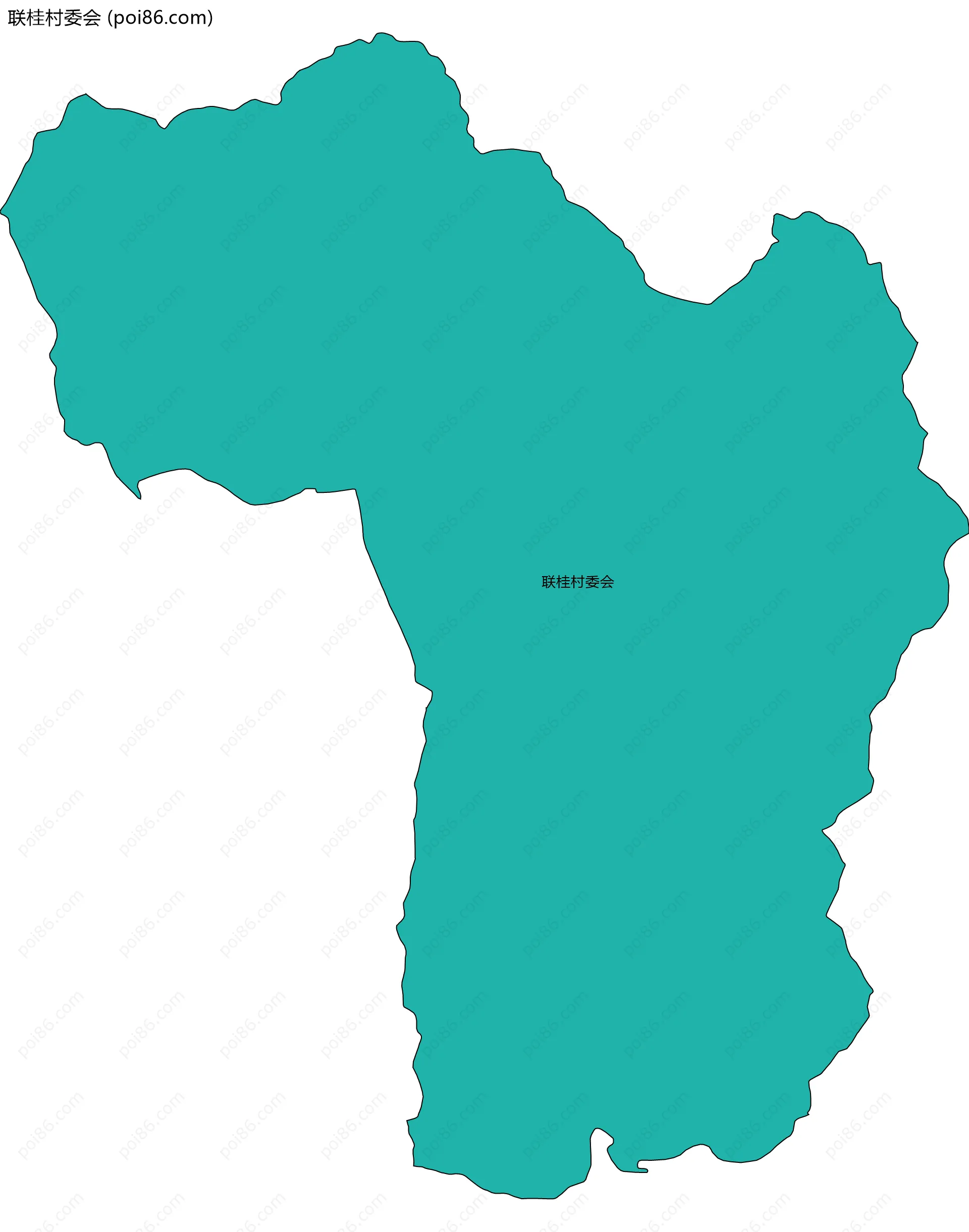 联桂村委会边界地图