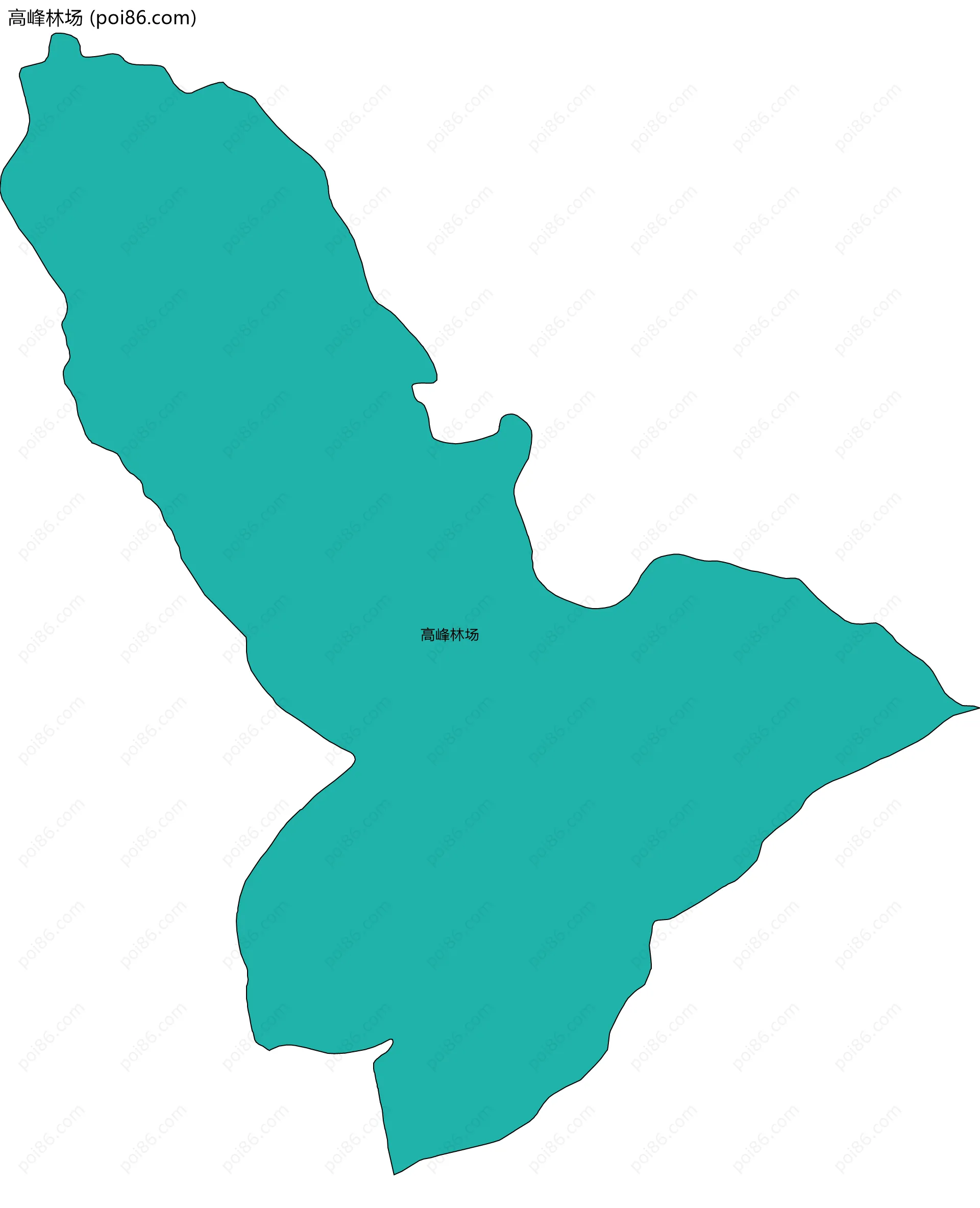 高峰林场边界地图