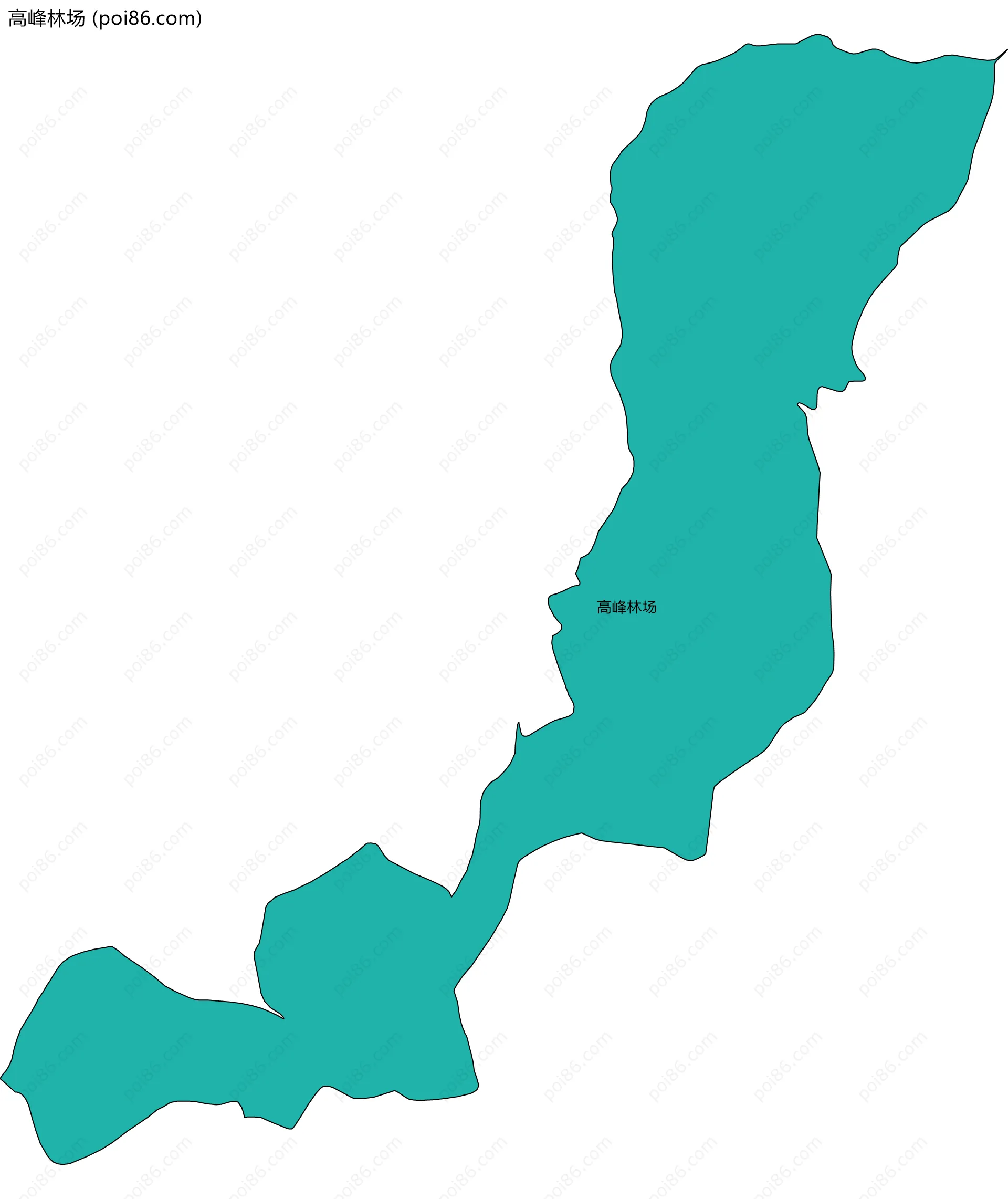 高峰林场边界地图