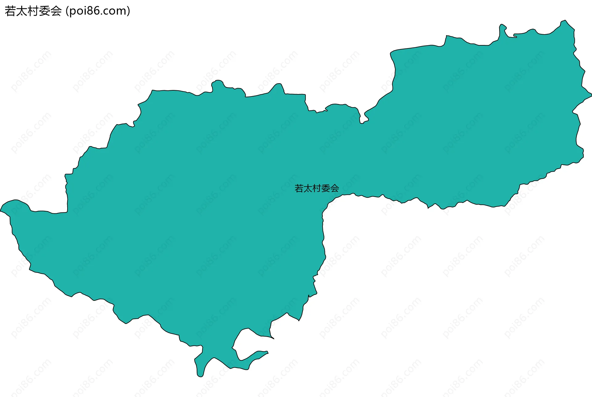 若太村委会边界地图