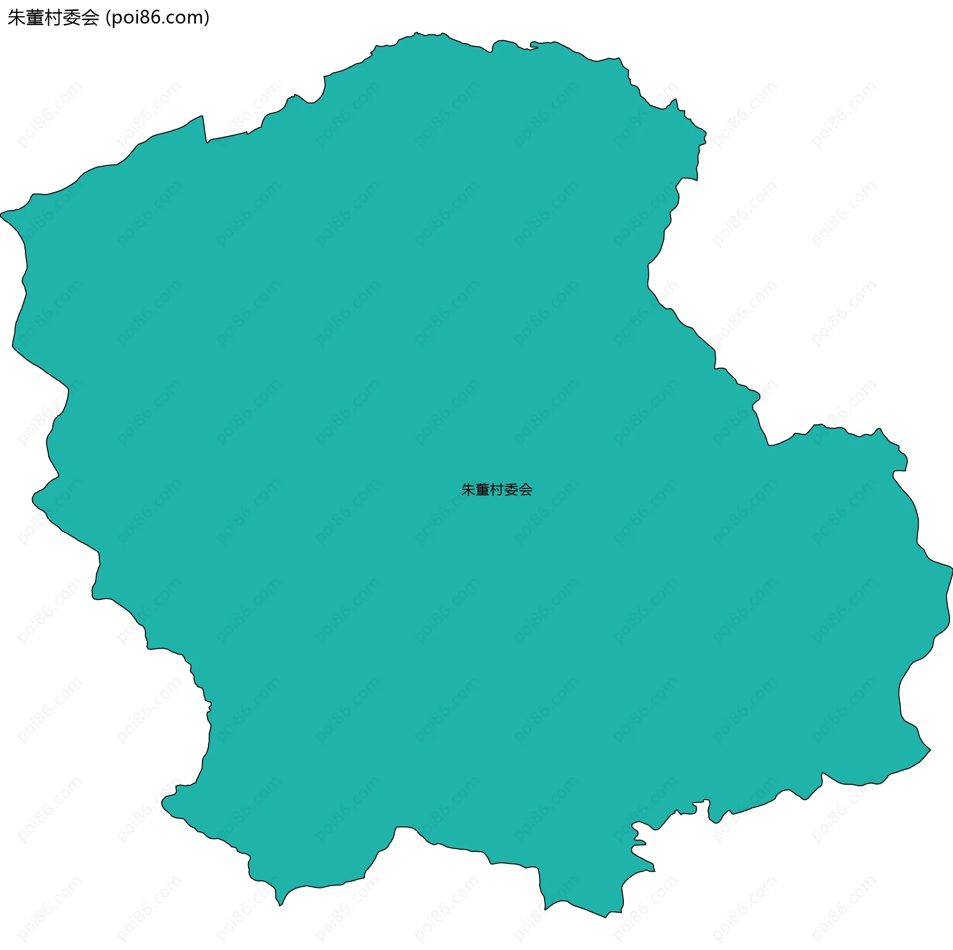 朱董村委会边界地图