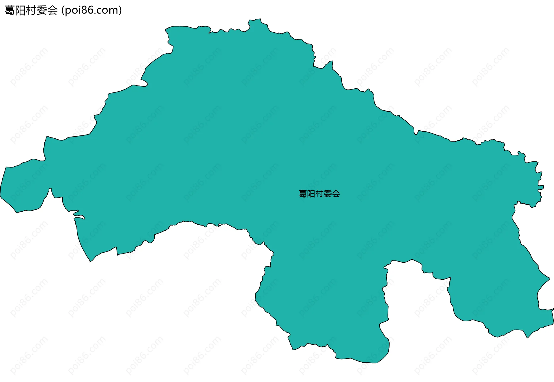 葛阳村委会边界地图