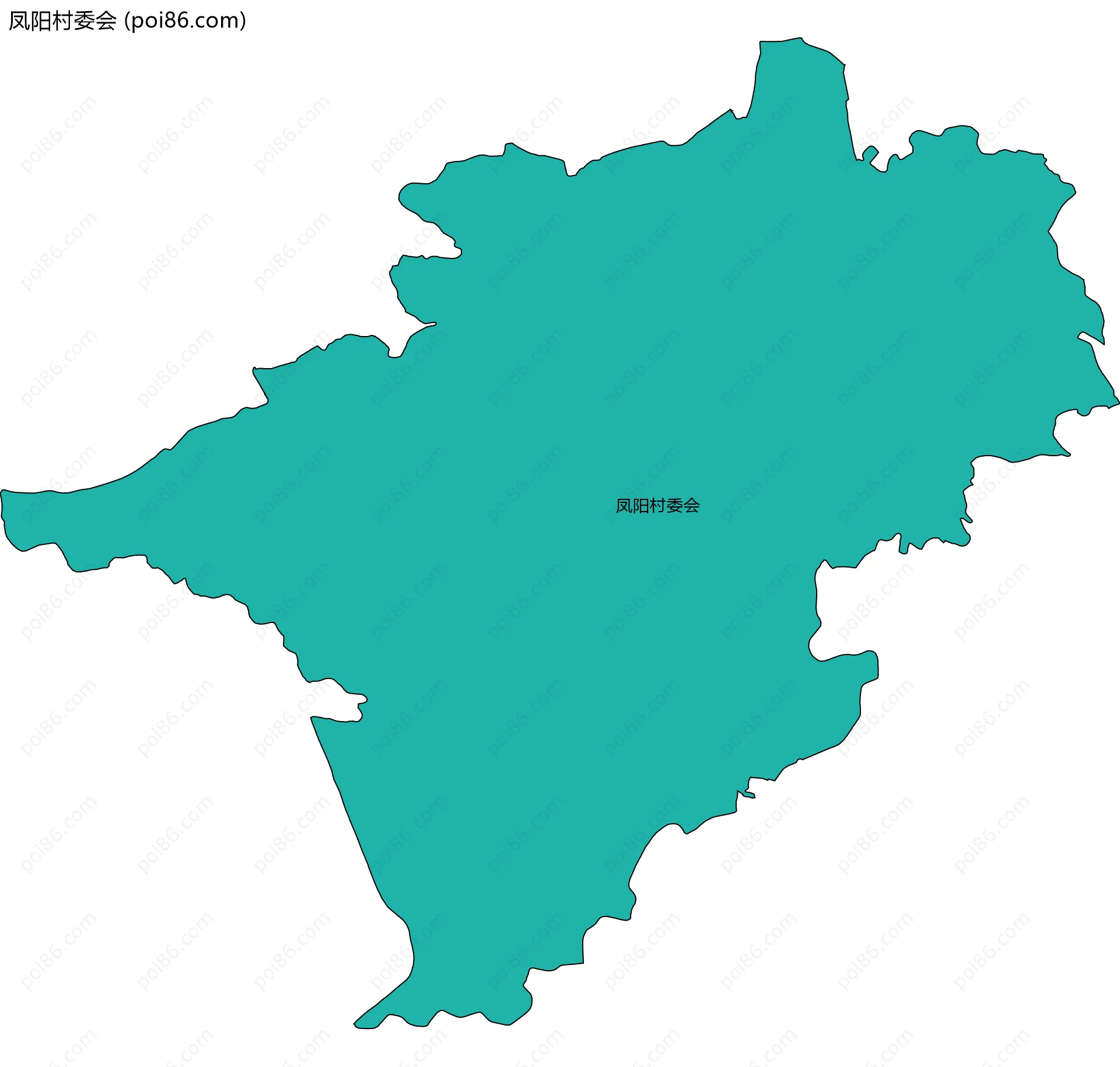 凤阳村委会边界地图