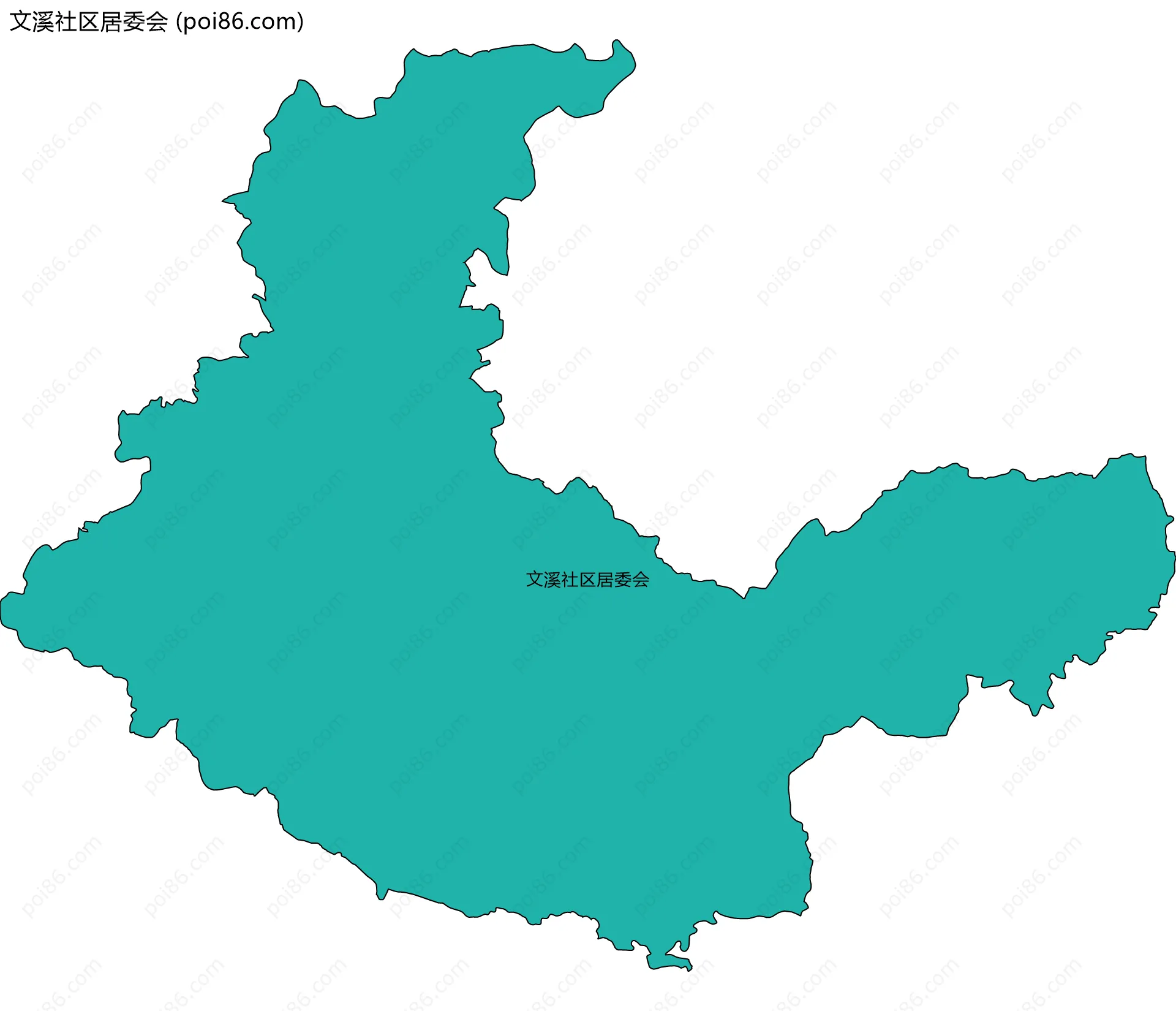 文溪社区居委会边界地图