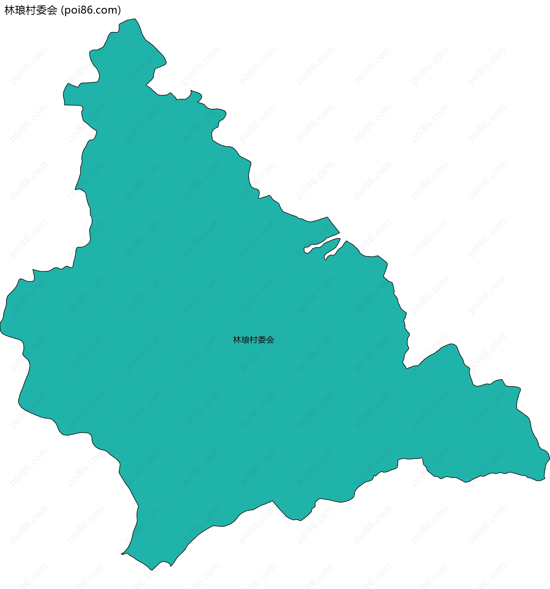 林琅村委会边界地图