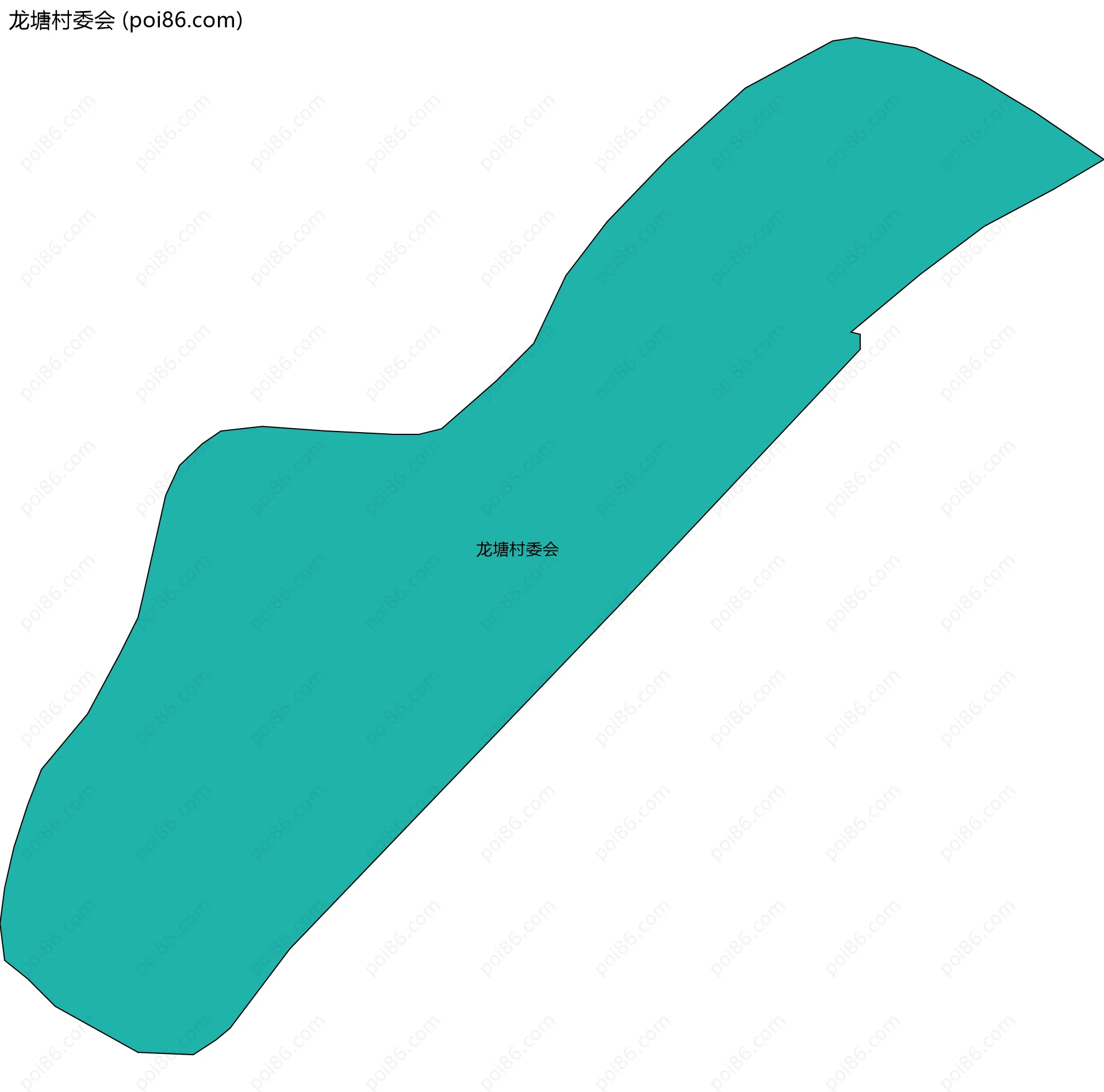 龙塘村委会边界地图