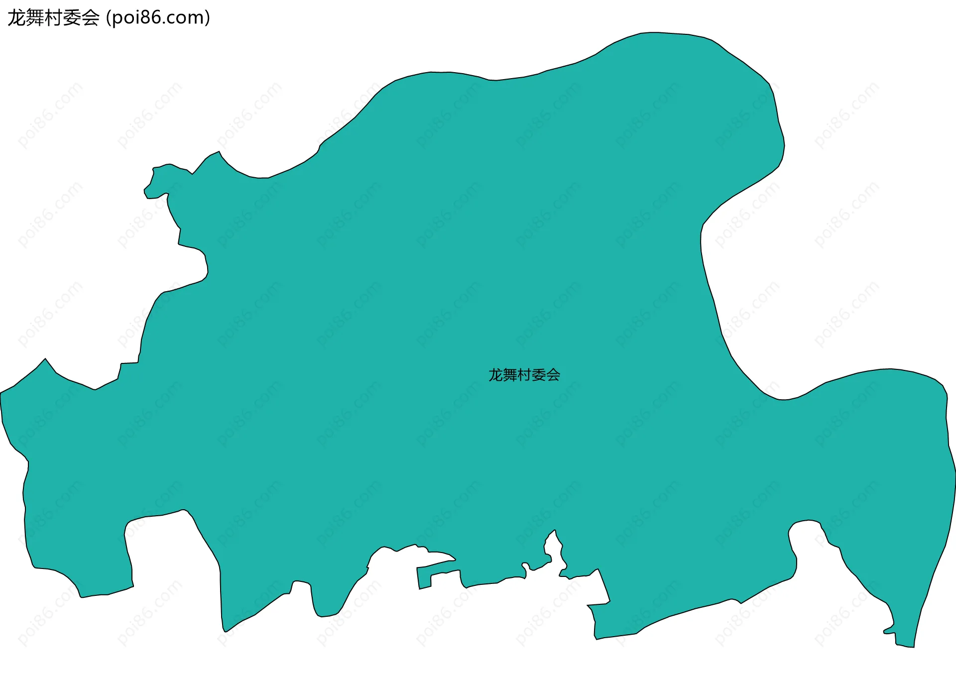 龙舞村委会边界地图