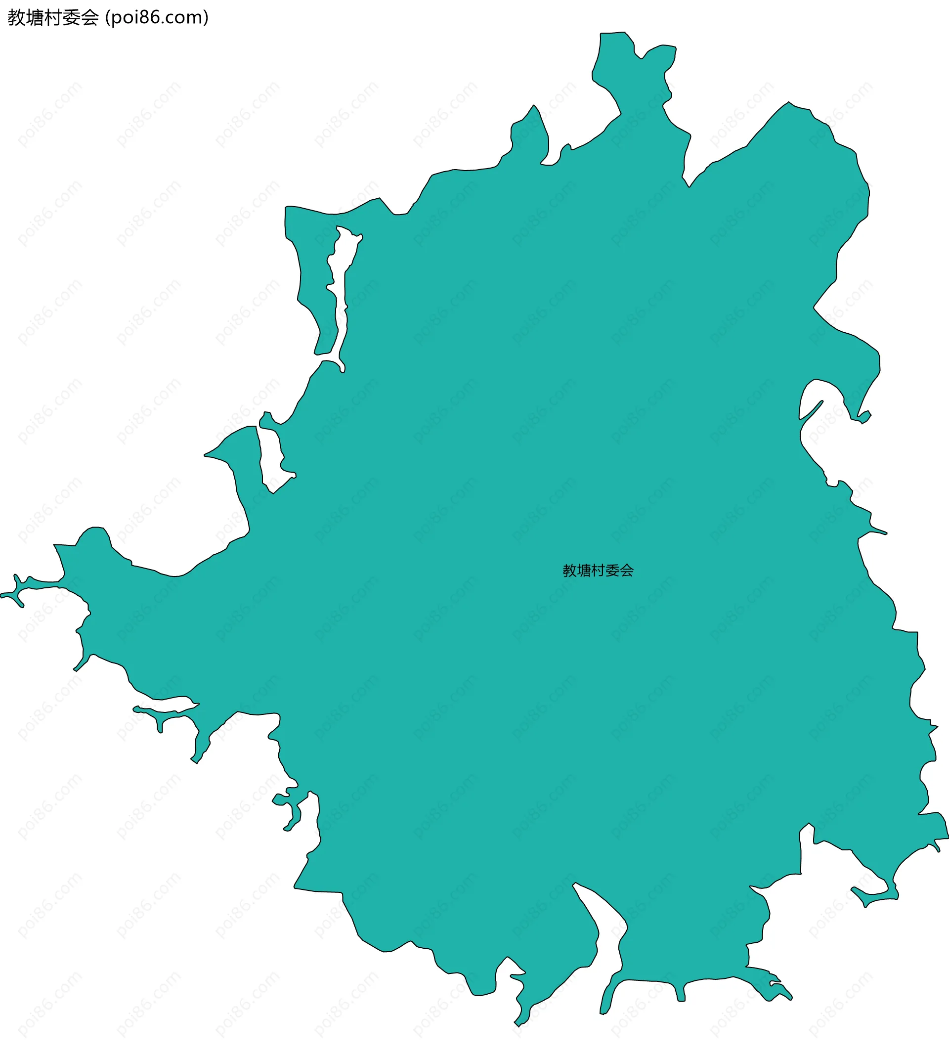 教塘村委会边界地图
