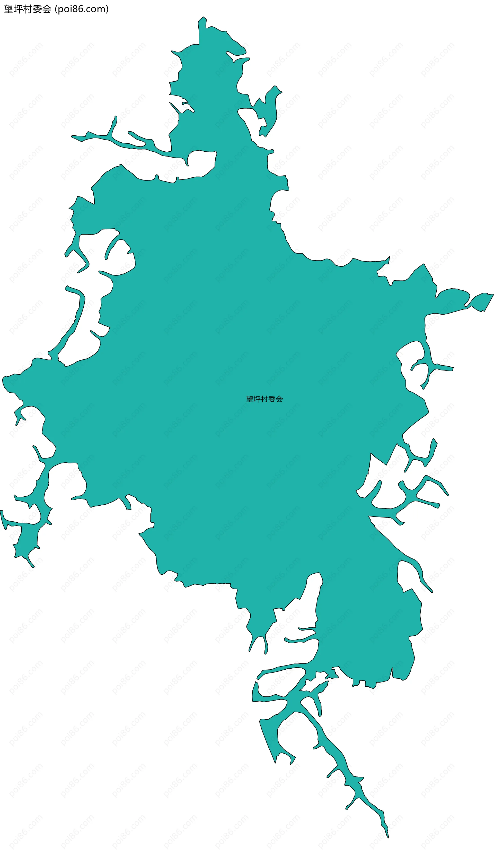 望坪村委会边界地图
