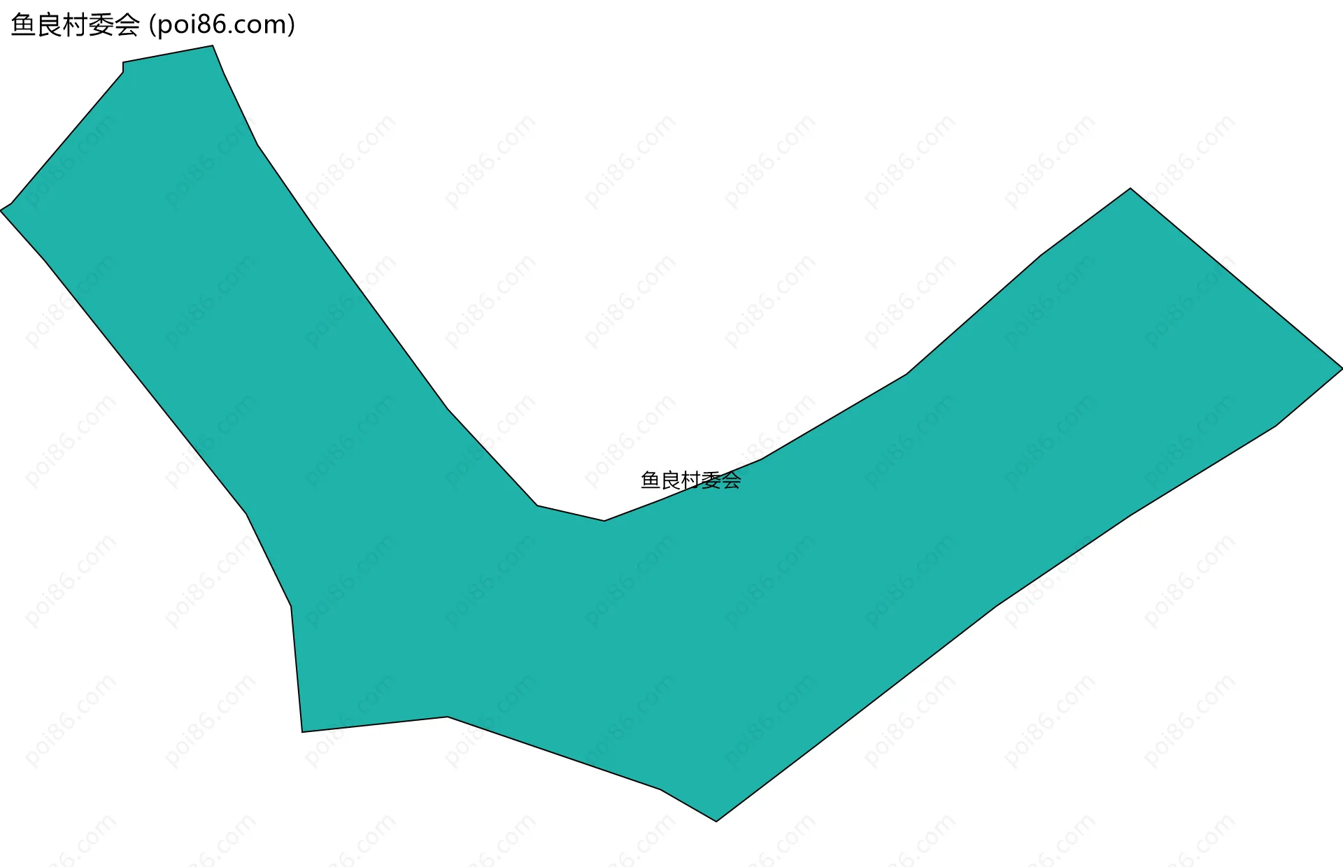 鱼良村委会边界地图