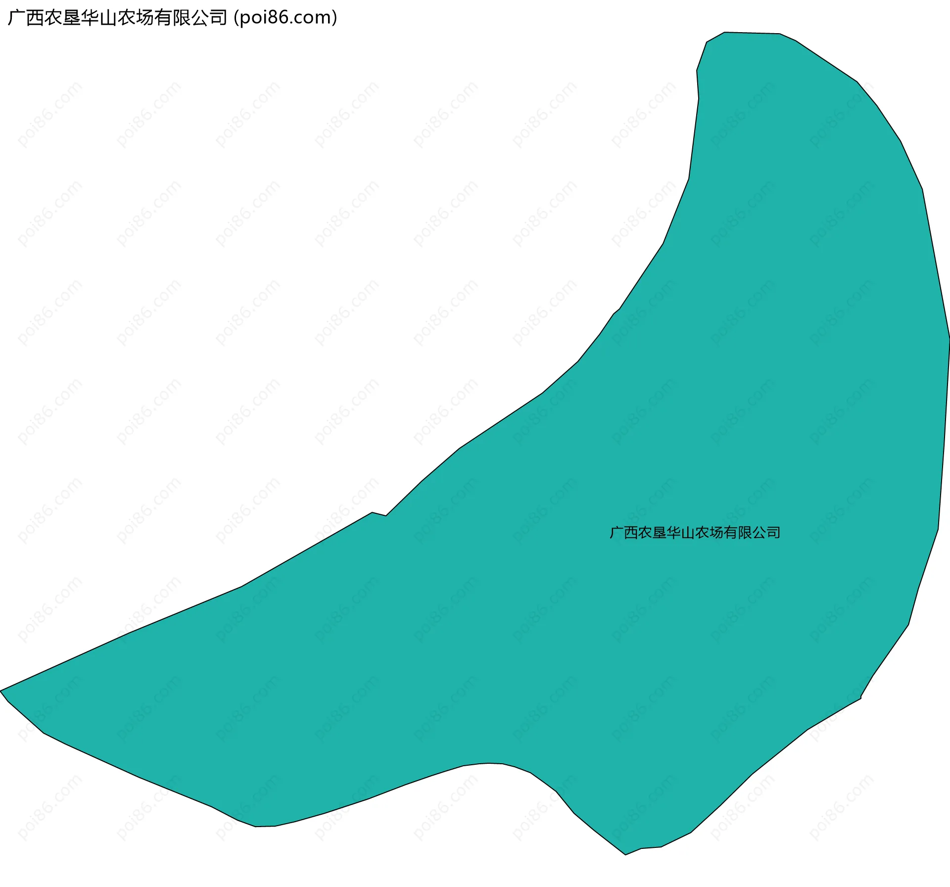广西农垦华山农场有限公司边界地图
