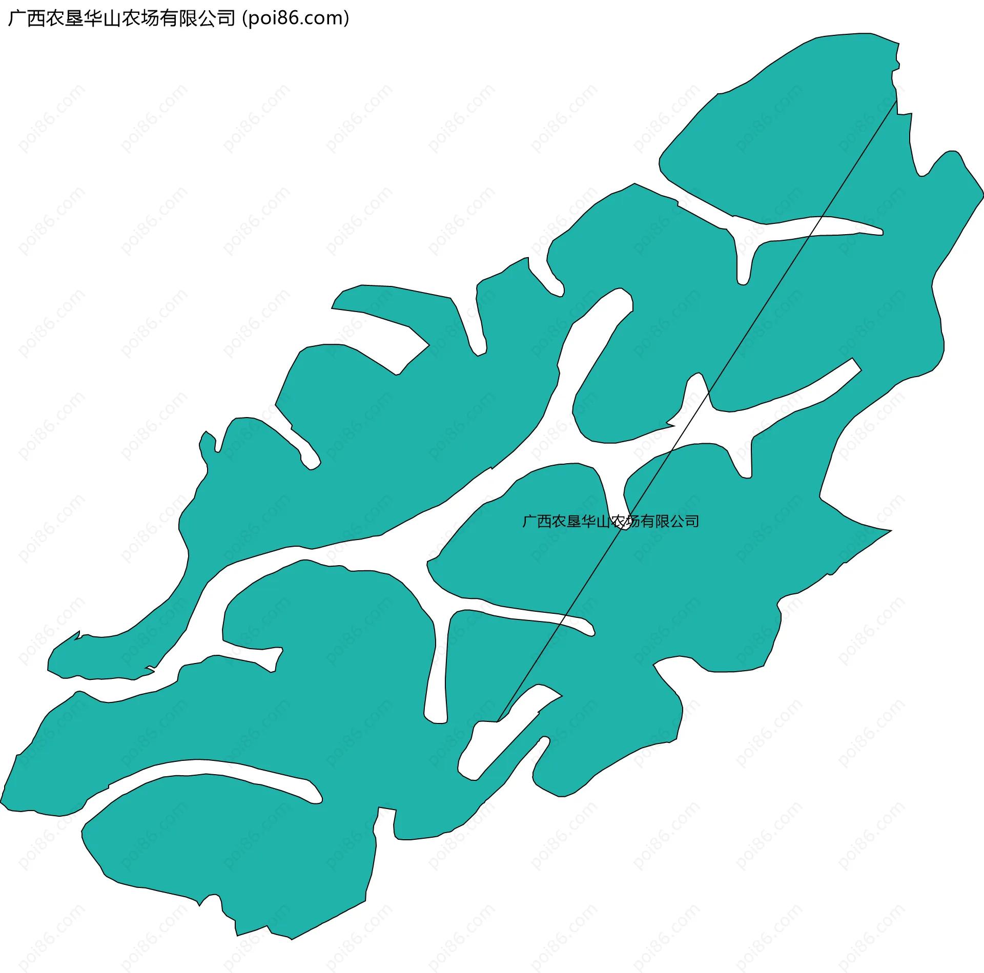 广西农垦华山农场有限公司边界地图