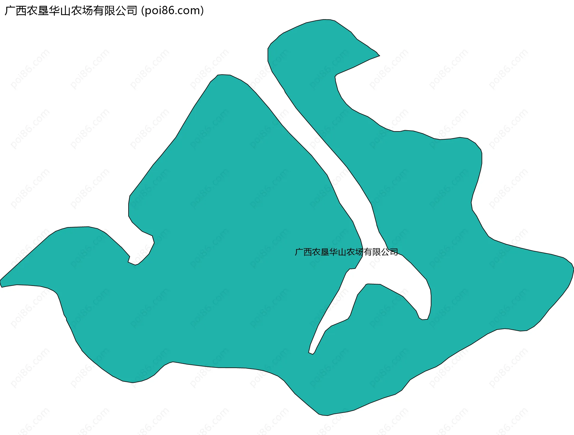 广西农垦华山农场有限公司边界地图