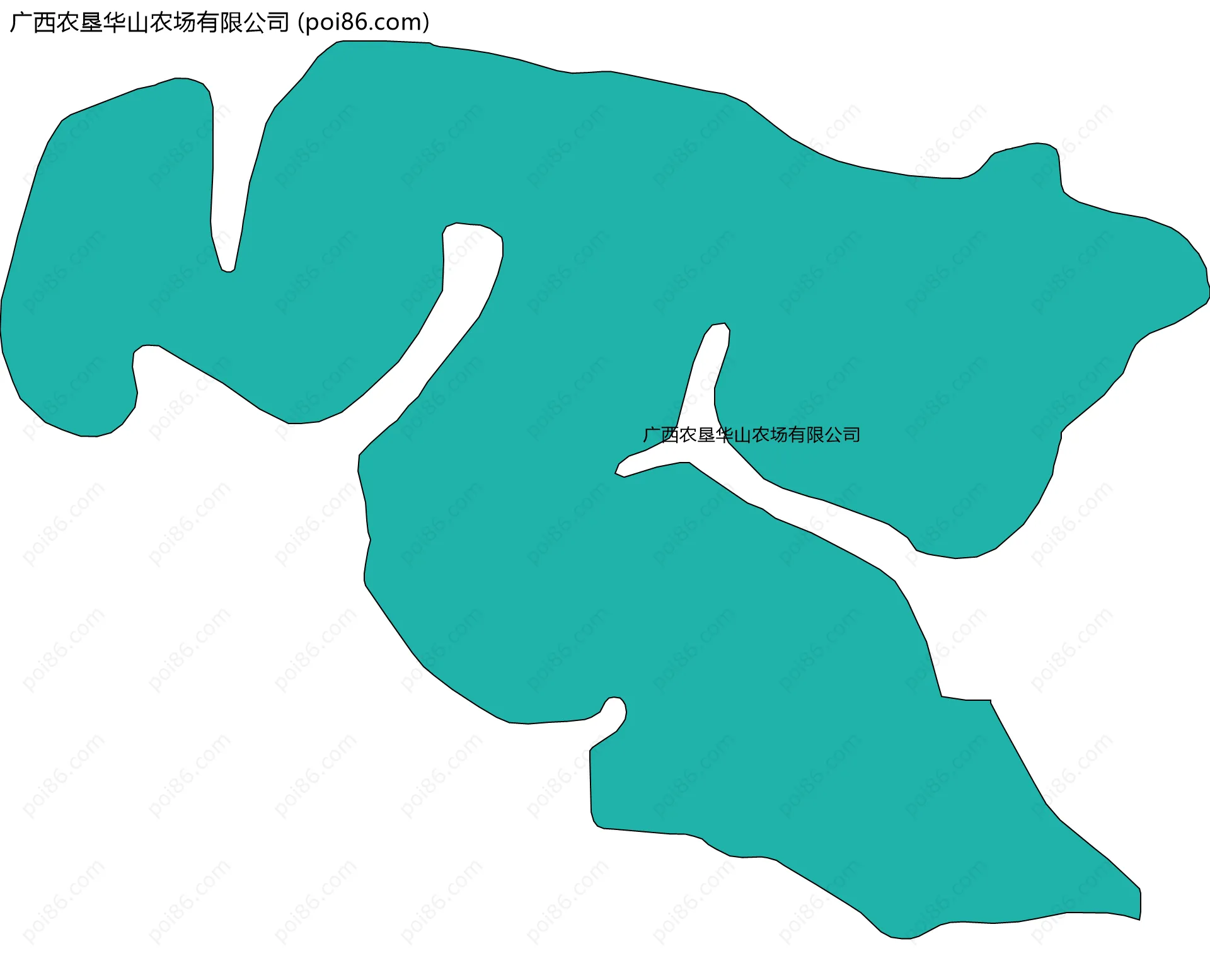 广西农垦华山农场有限公司边界地图