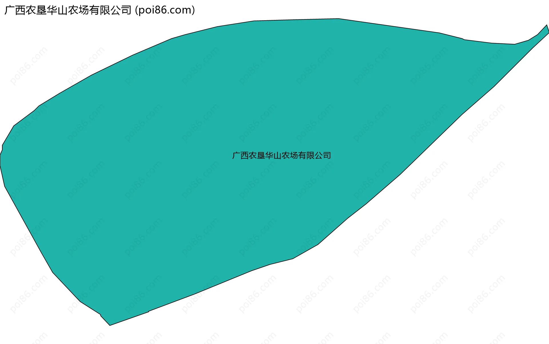 广西农垦华山农场有限公司边界地图