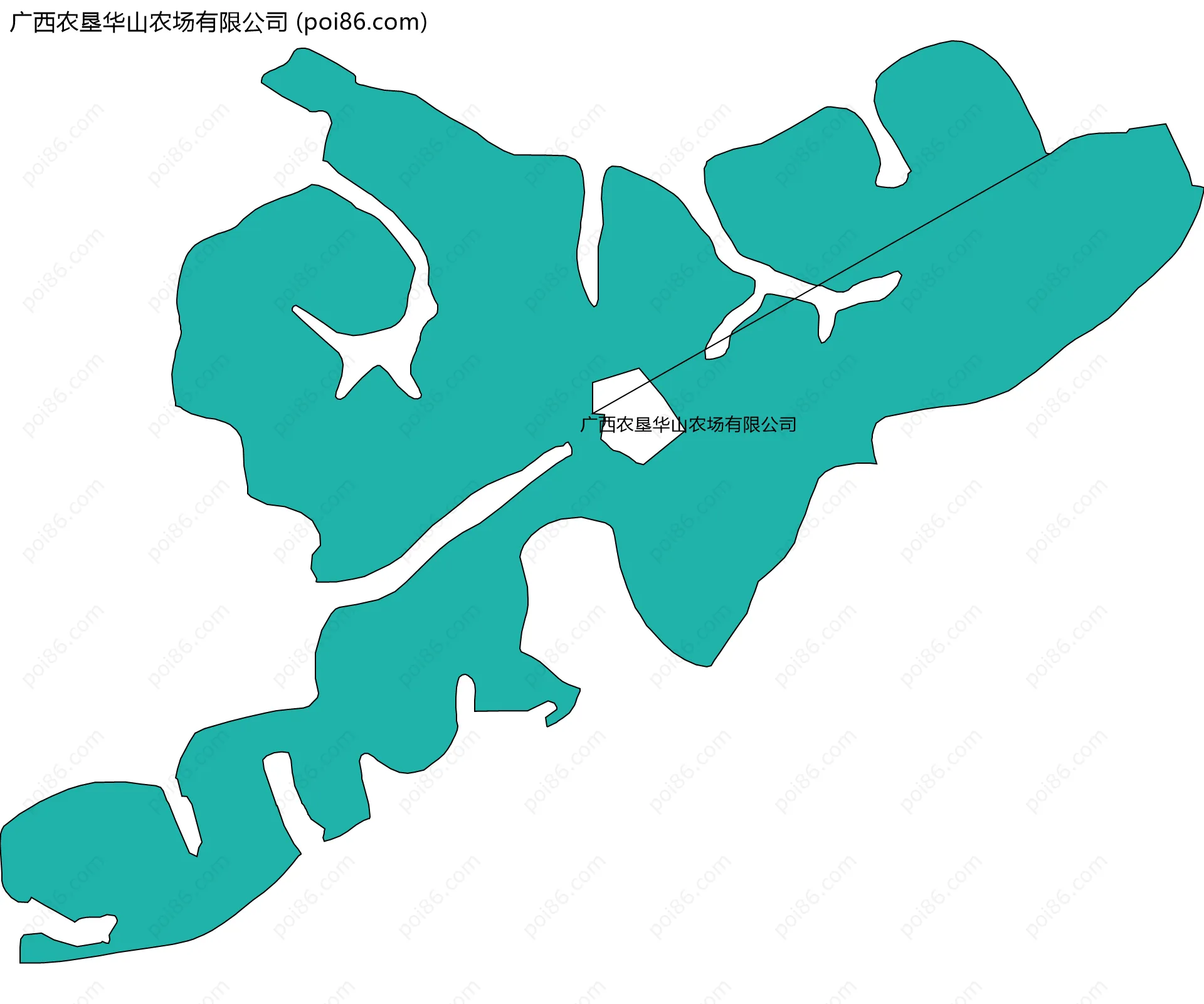 广西农垦华山农场有限公司边界地图