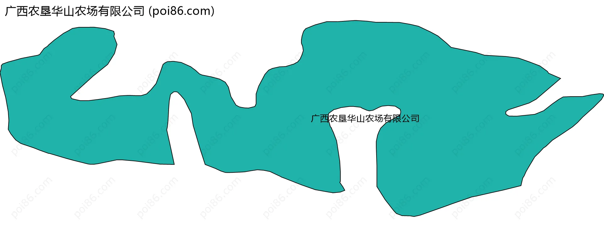 广西农垦华山农场有限公司边界地图