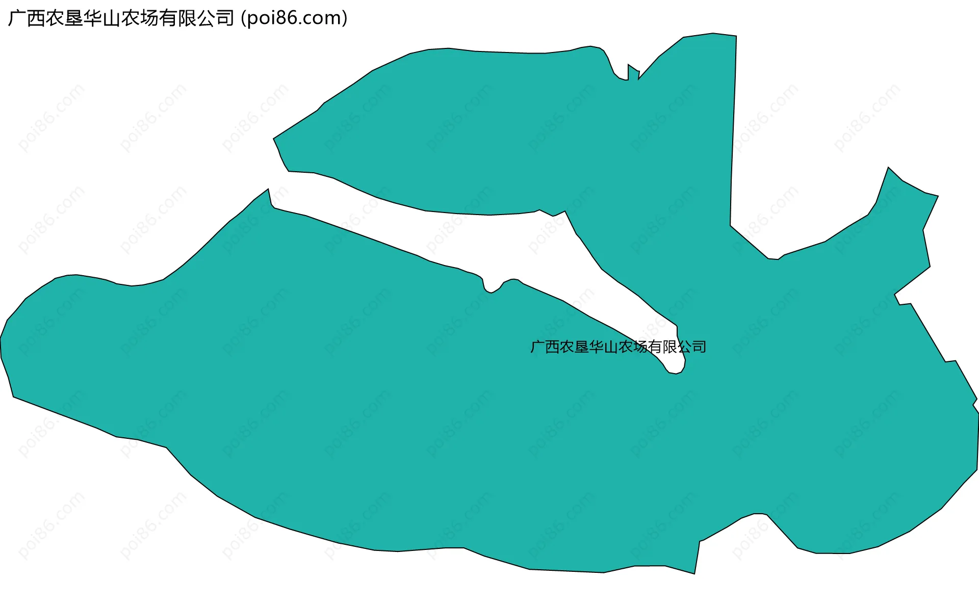 广西农垦华山农场有限公司边界地图