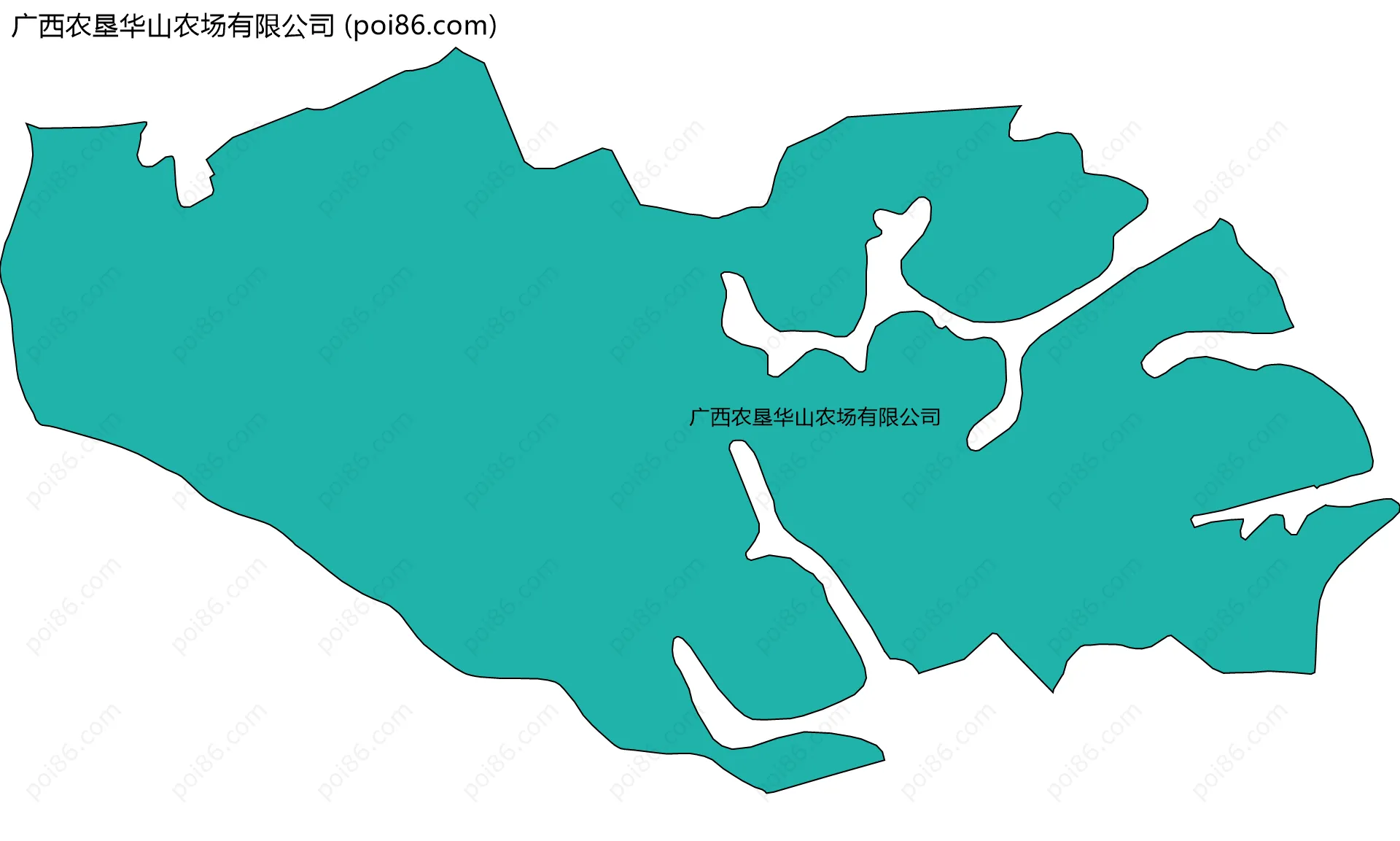 广西农垦华山农场有限公司边界地图
