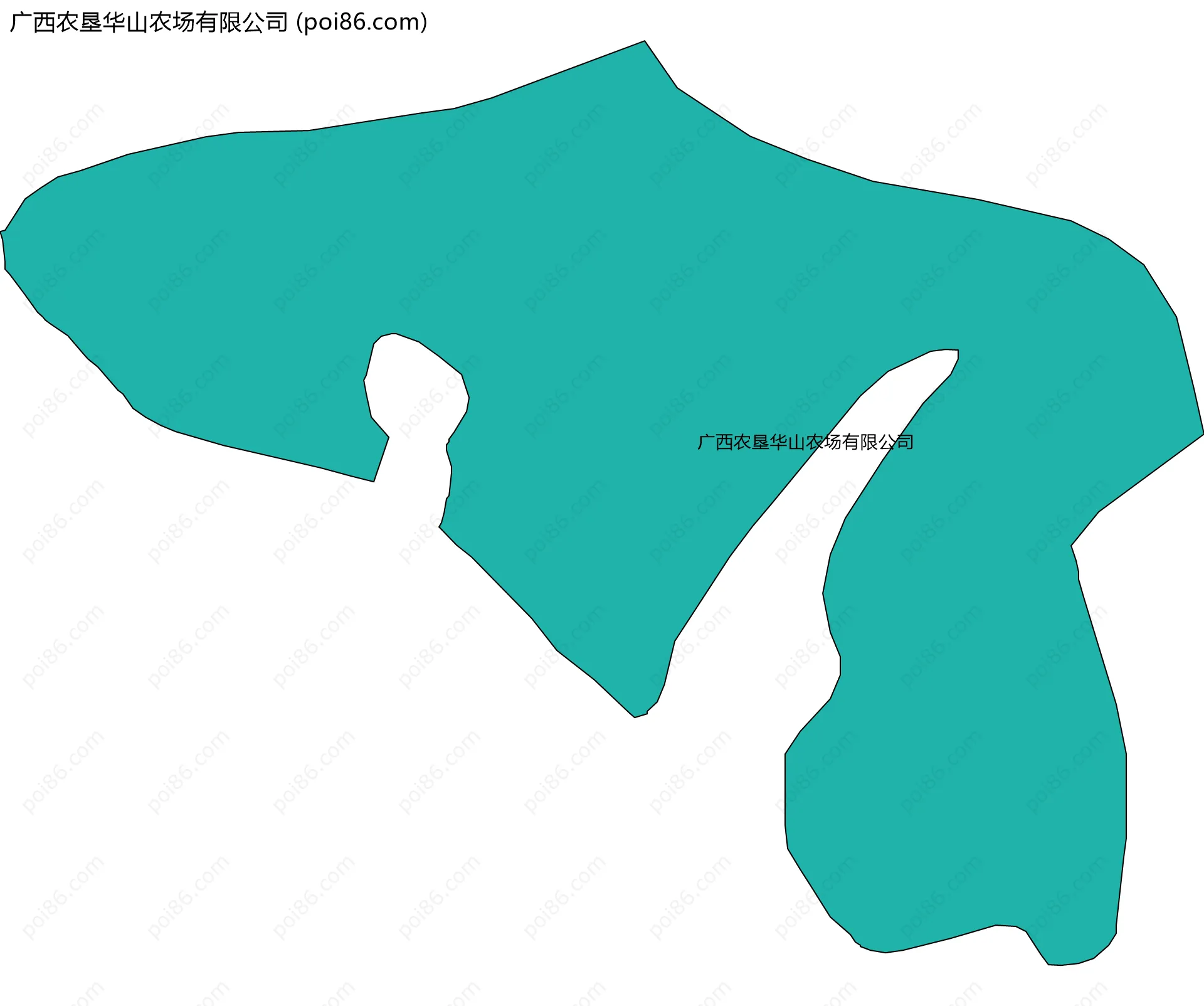 广西农垦华山农场有限公司边界地图