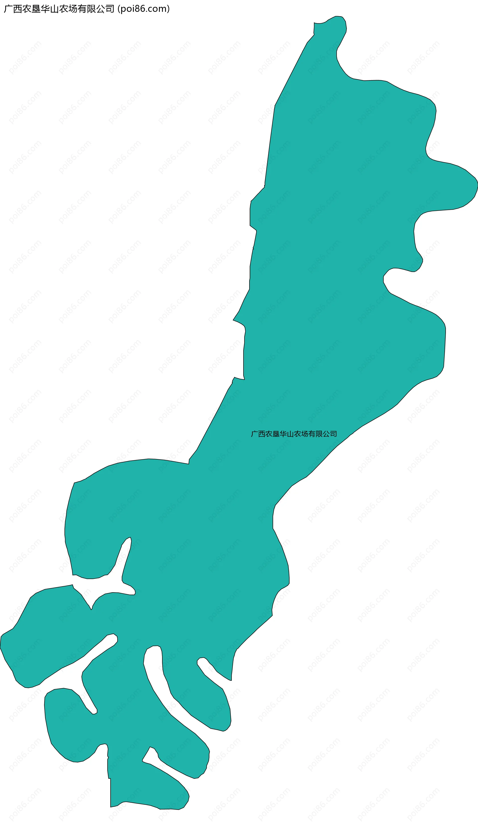 广西农垦华山农场有限公司边界地图