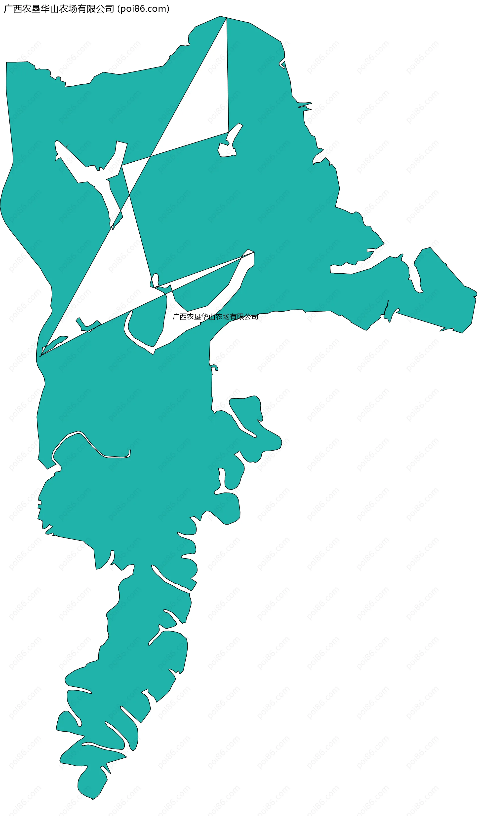 广西农垦华山农场有限公司边界地图