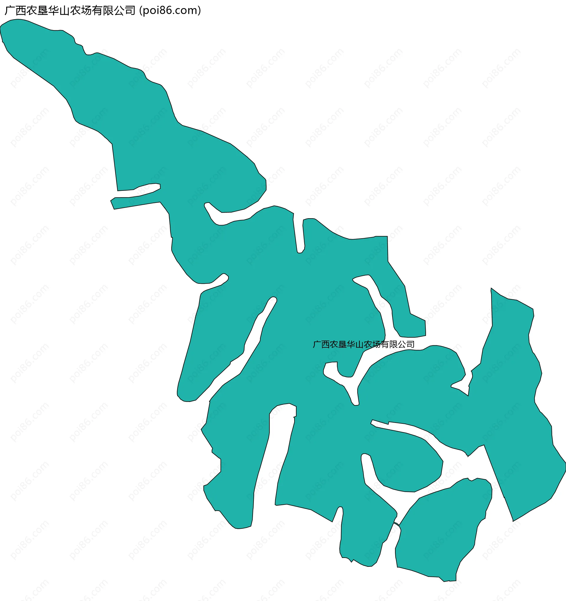 广西农垦华山农场有限公司边界地图