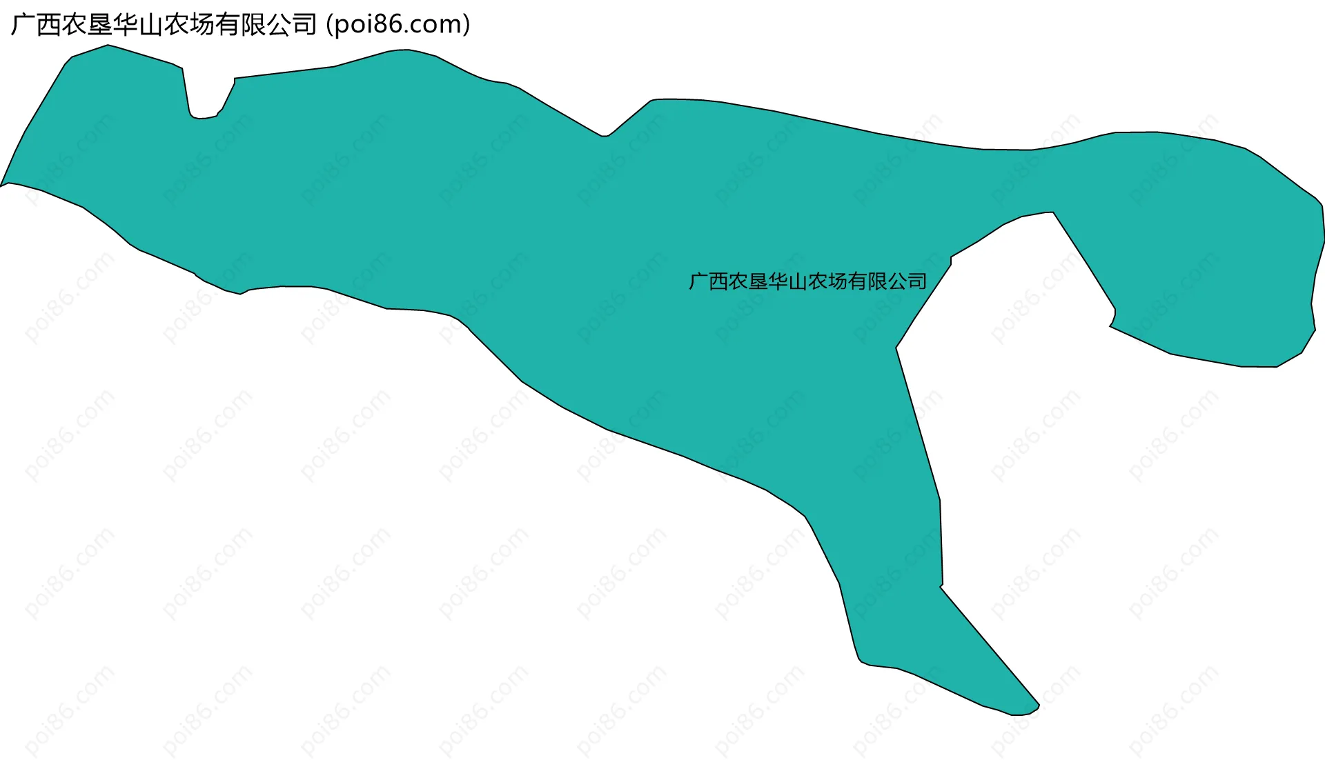 广西农垦华山农场有限公司边界地图